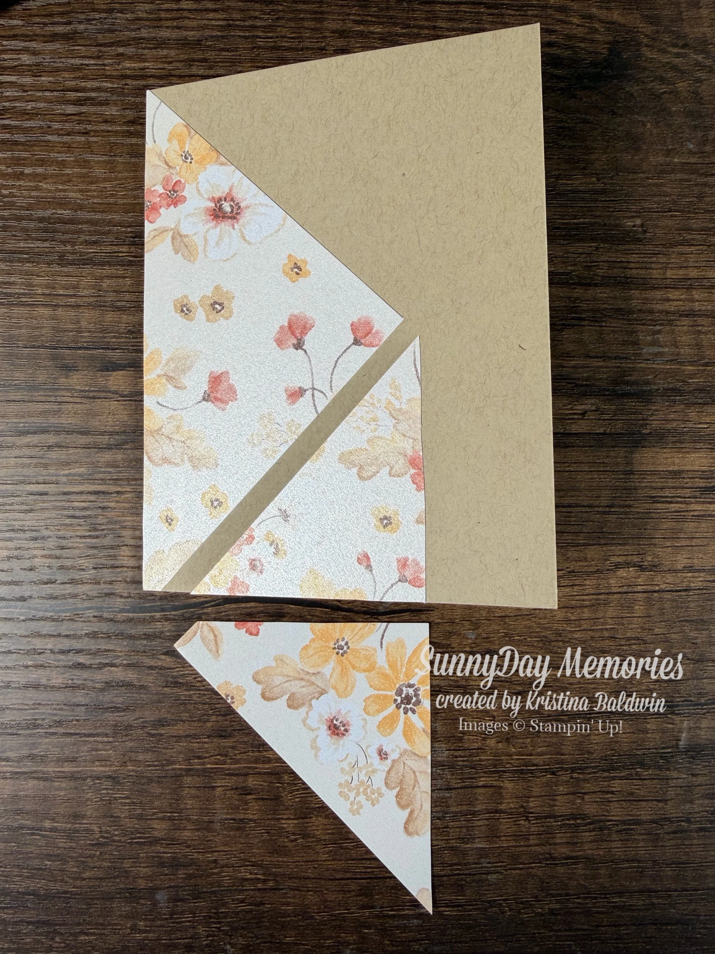 Stampin' Up! Glow of Harvest 4x4 Card Trimmed
