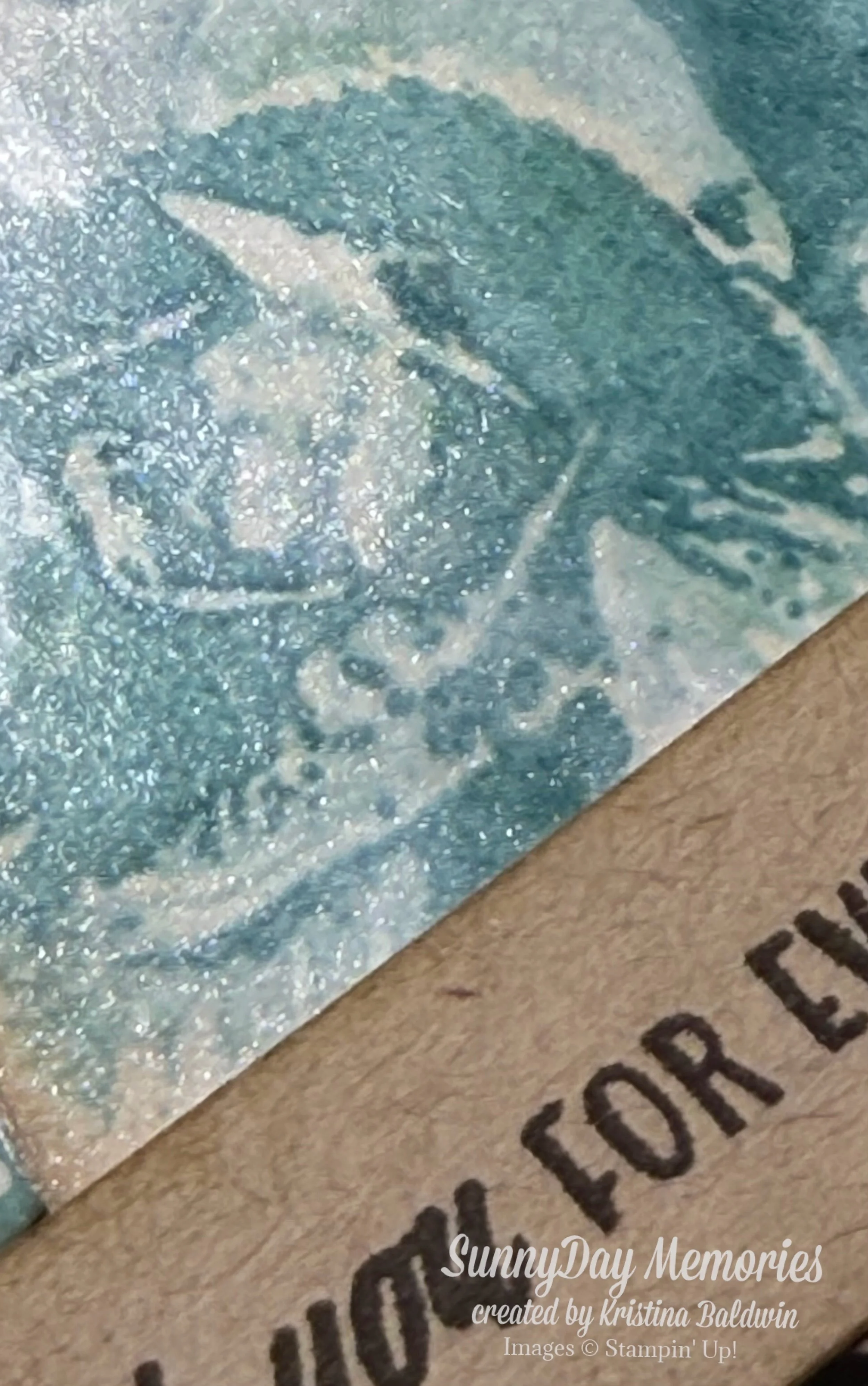 Stampin' Up! Begonia with Wink of Stella