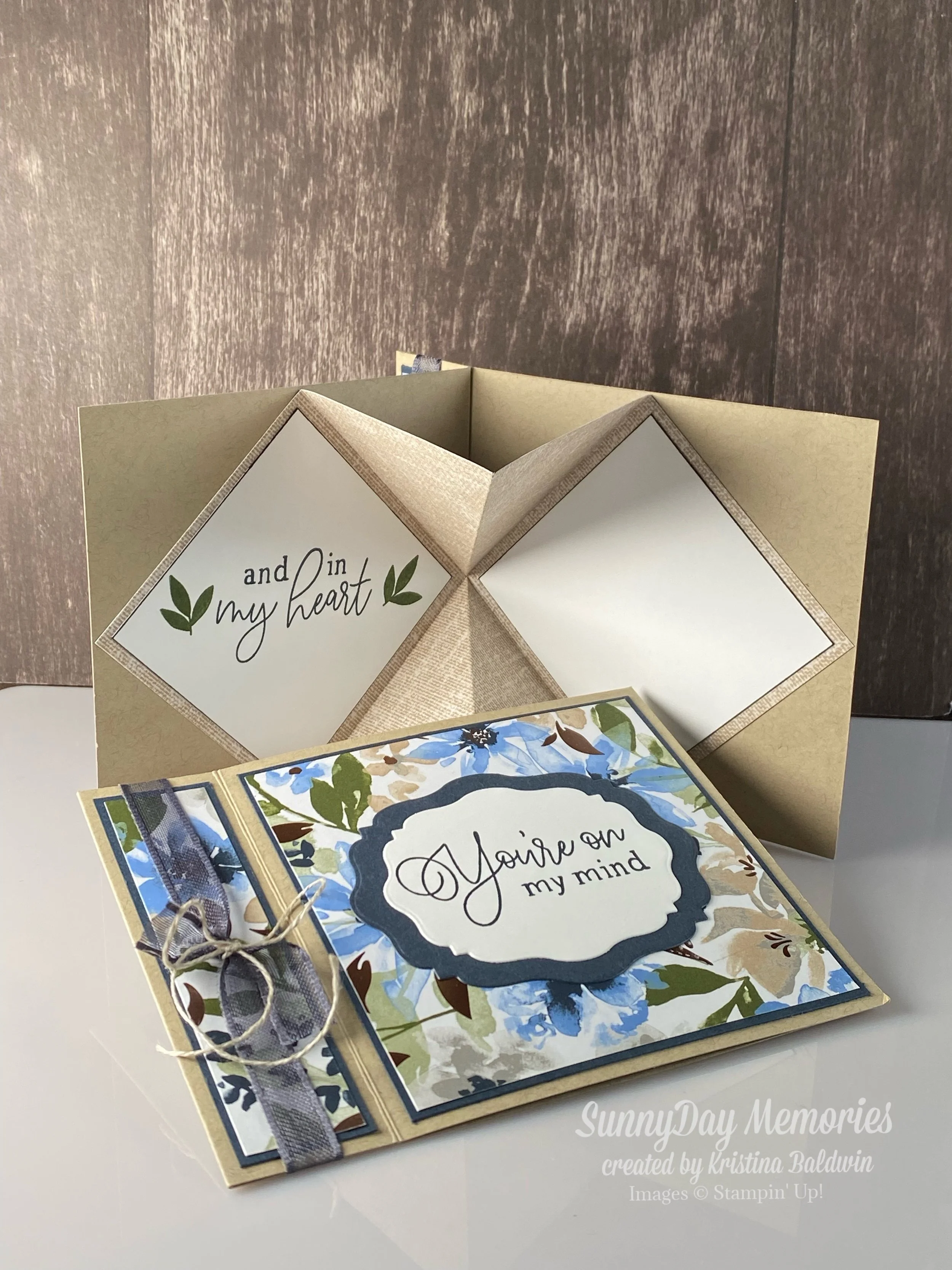 Stampin' Up! You're On My Mind Bookbinding Explosion Card