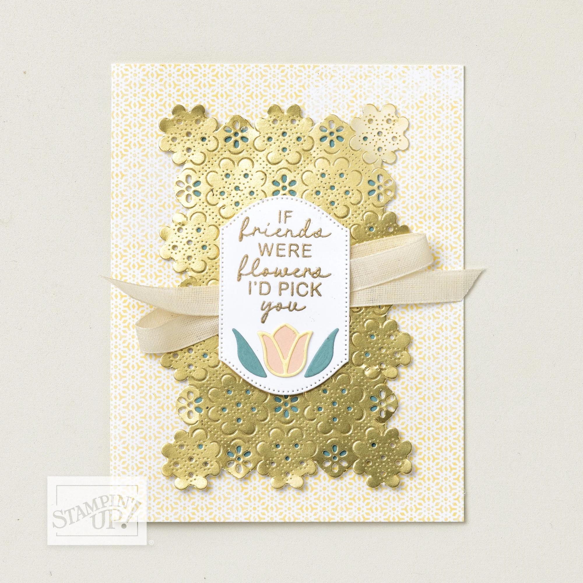 SU Eyelet Blooms Pick You Card