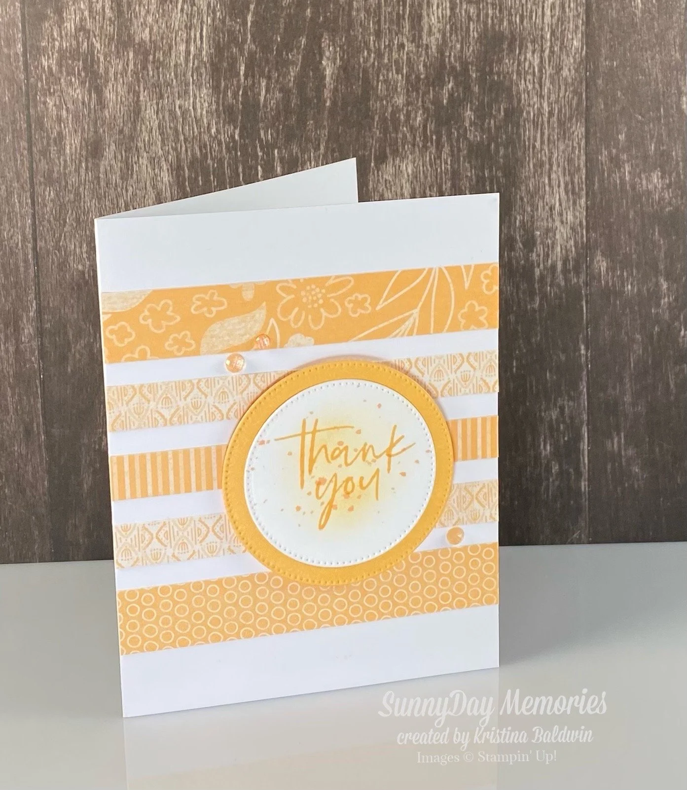 Stampin' Up! Peach Pie Fabulous Sayings Card