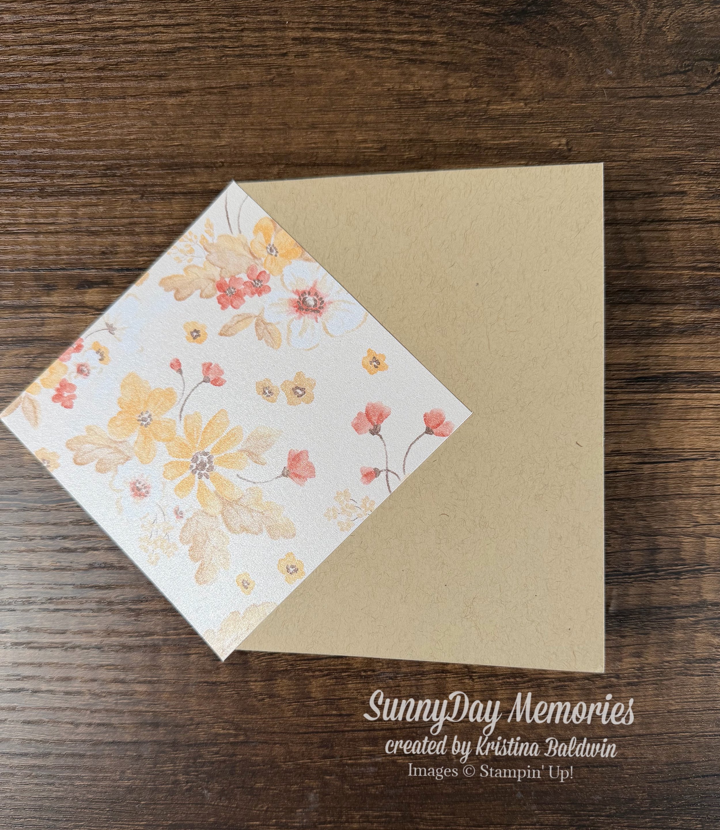 Stampin' Up! Glow of Harvest 4x4 Card