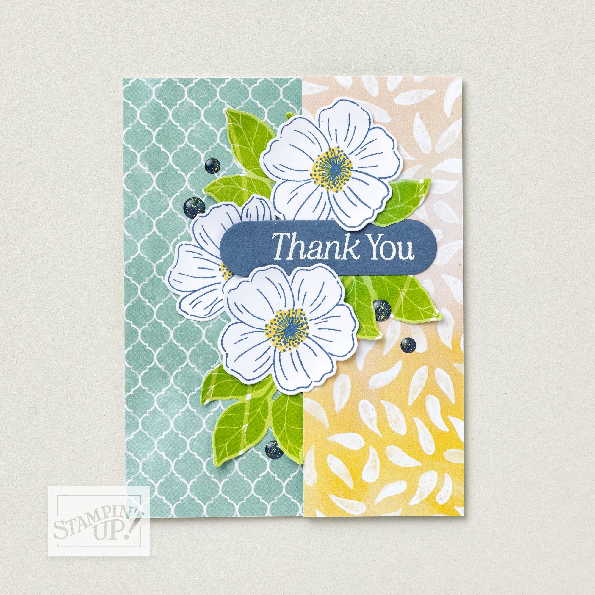 Stampin' Up! Painted Illusions Thank You Card