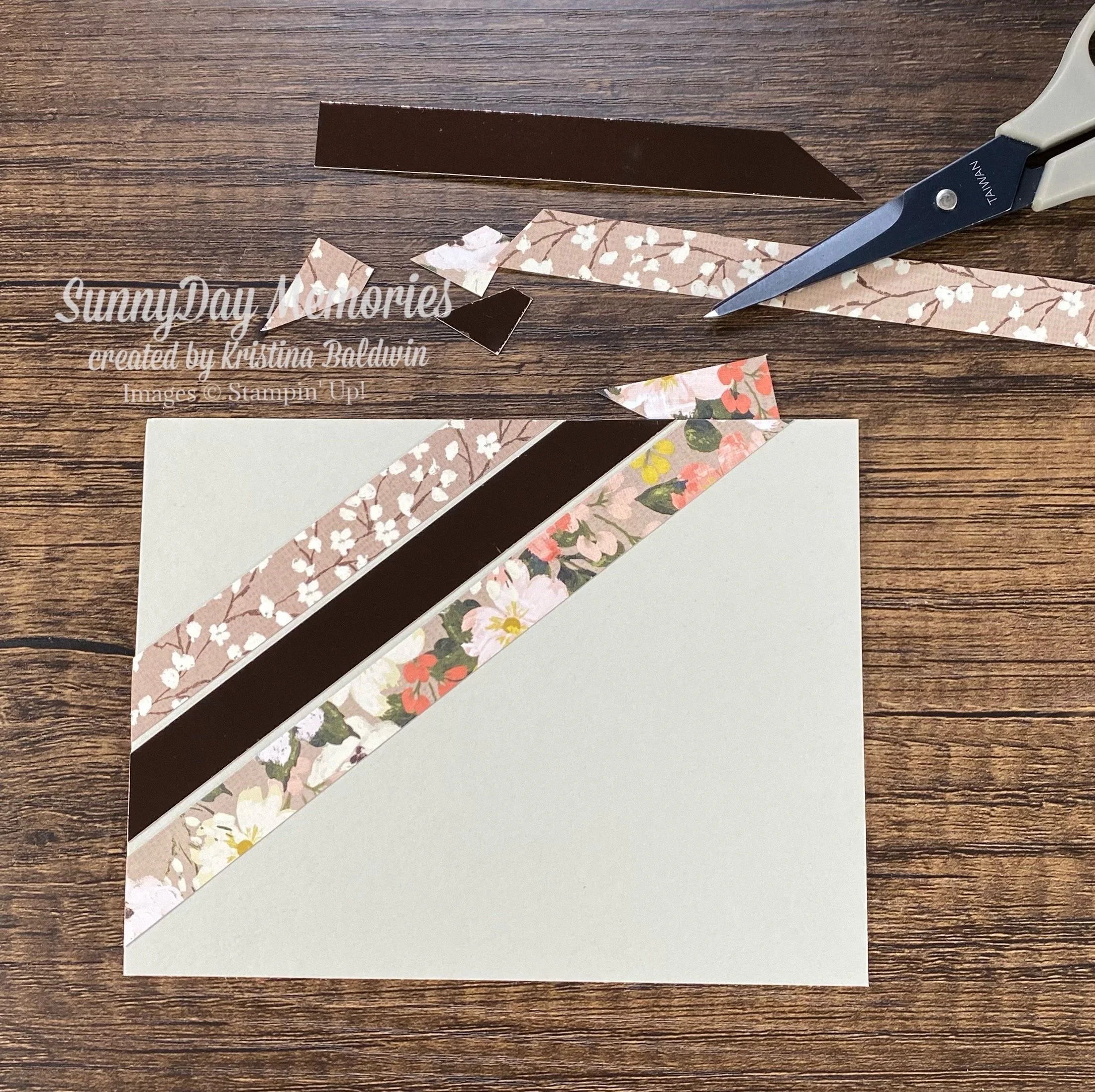 Herringbone Technique Card Trimming Paper Strips