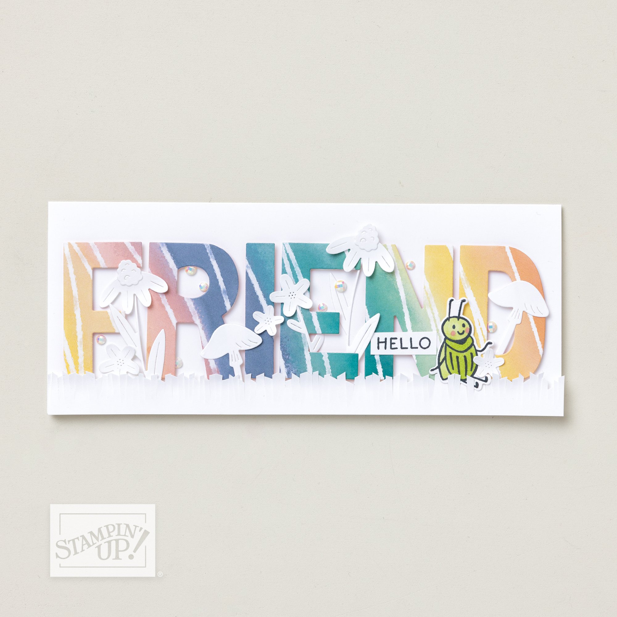 Painted Illusions Hello Friend Card