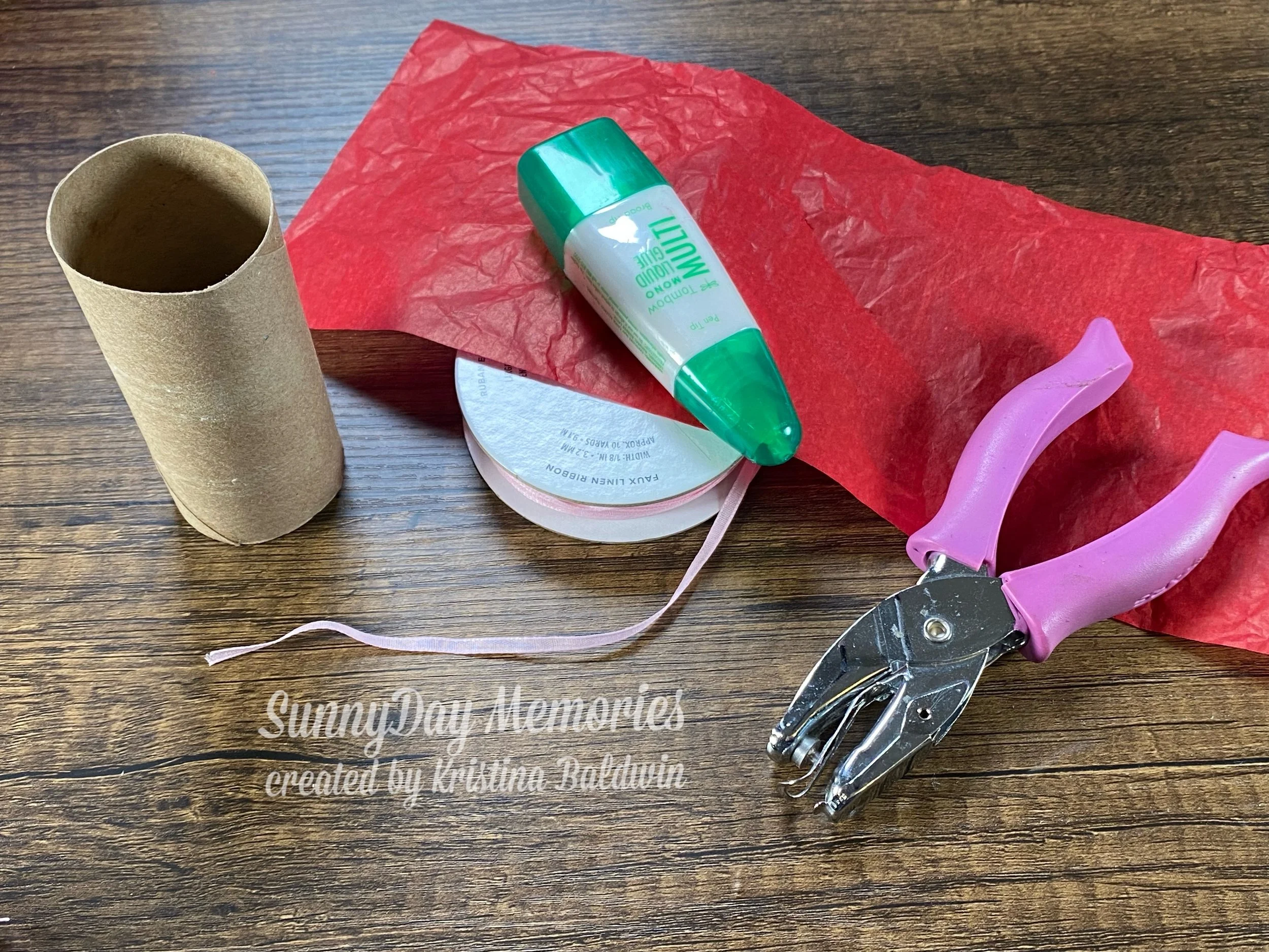 Supplies for Valentine's Pouch