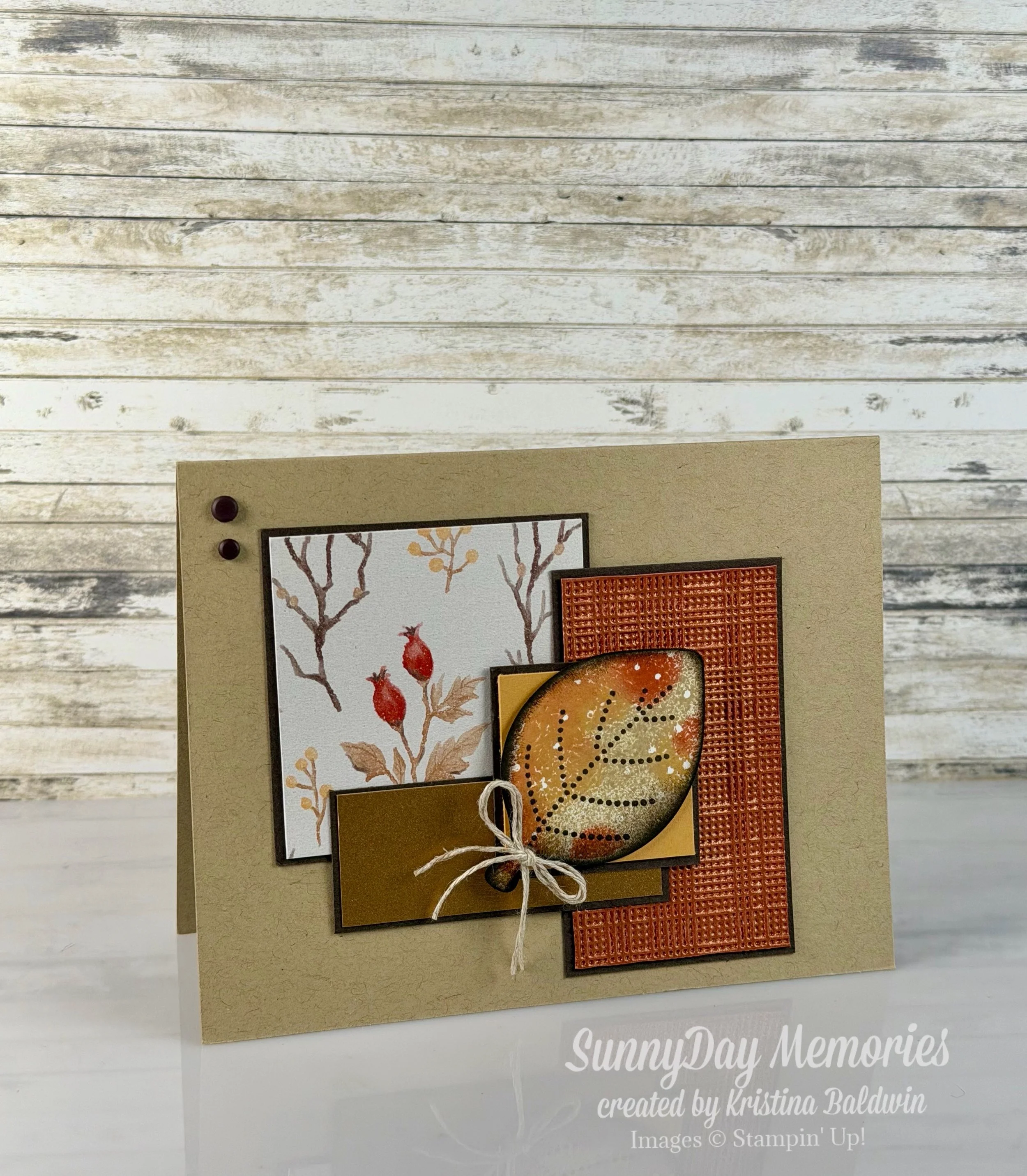 Stampin' Up! Simply Leaves Card