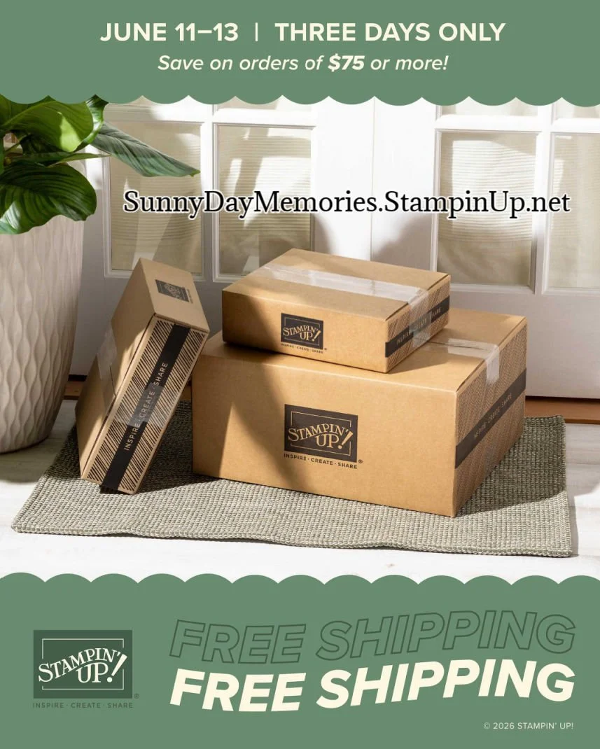 Stampin' Up! June 2026 Free Shipping