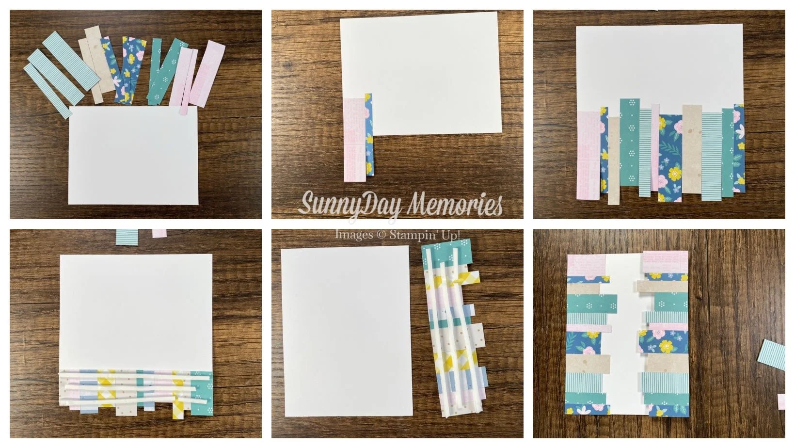 Steps to Create a Paper Strips Card