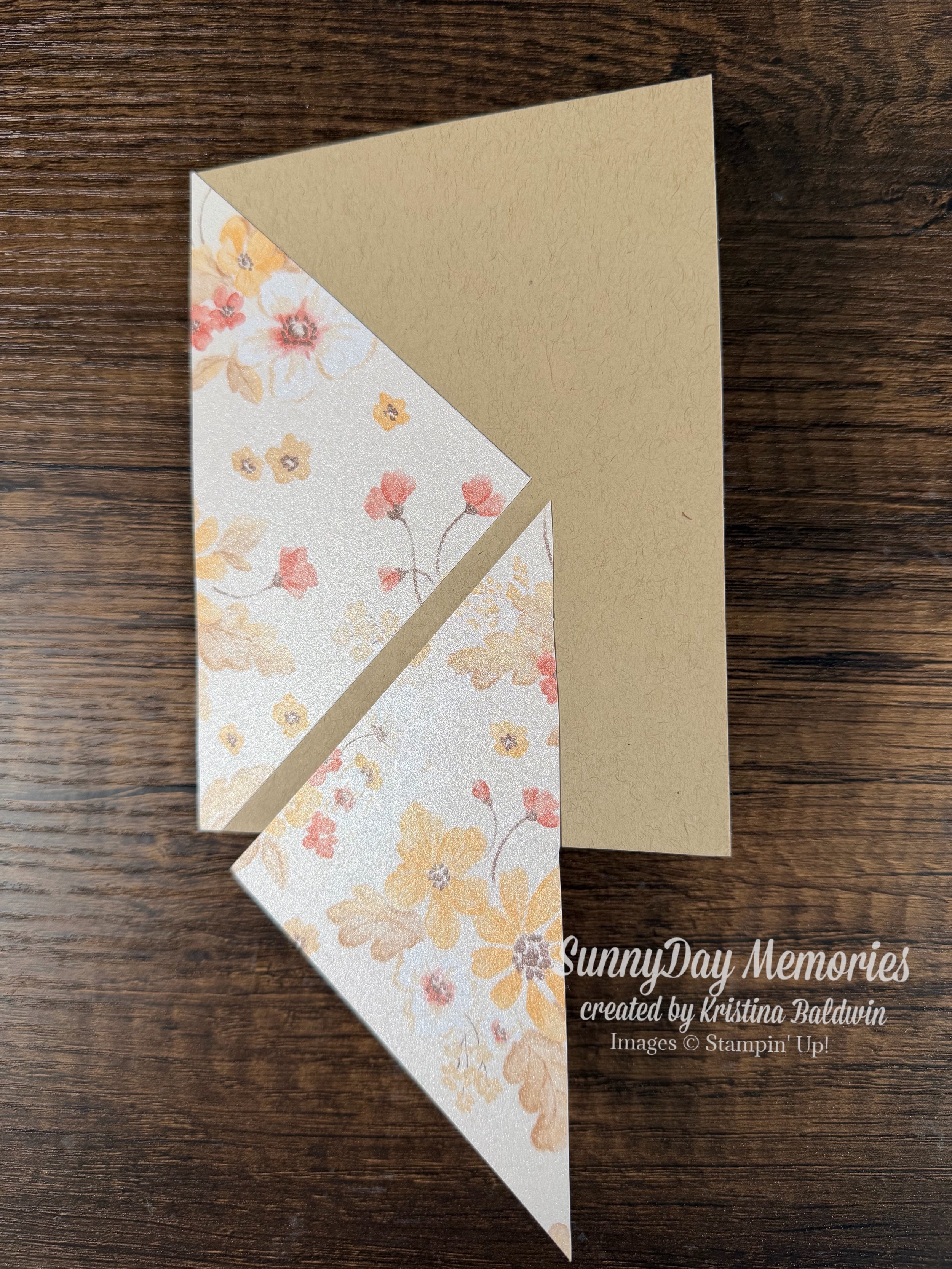 Stampin' Up! Glow of Harvest 4x4 Card Steps