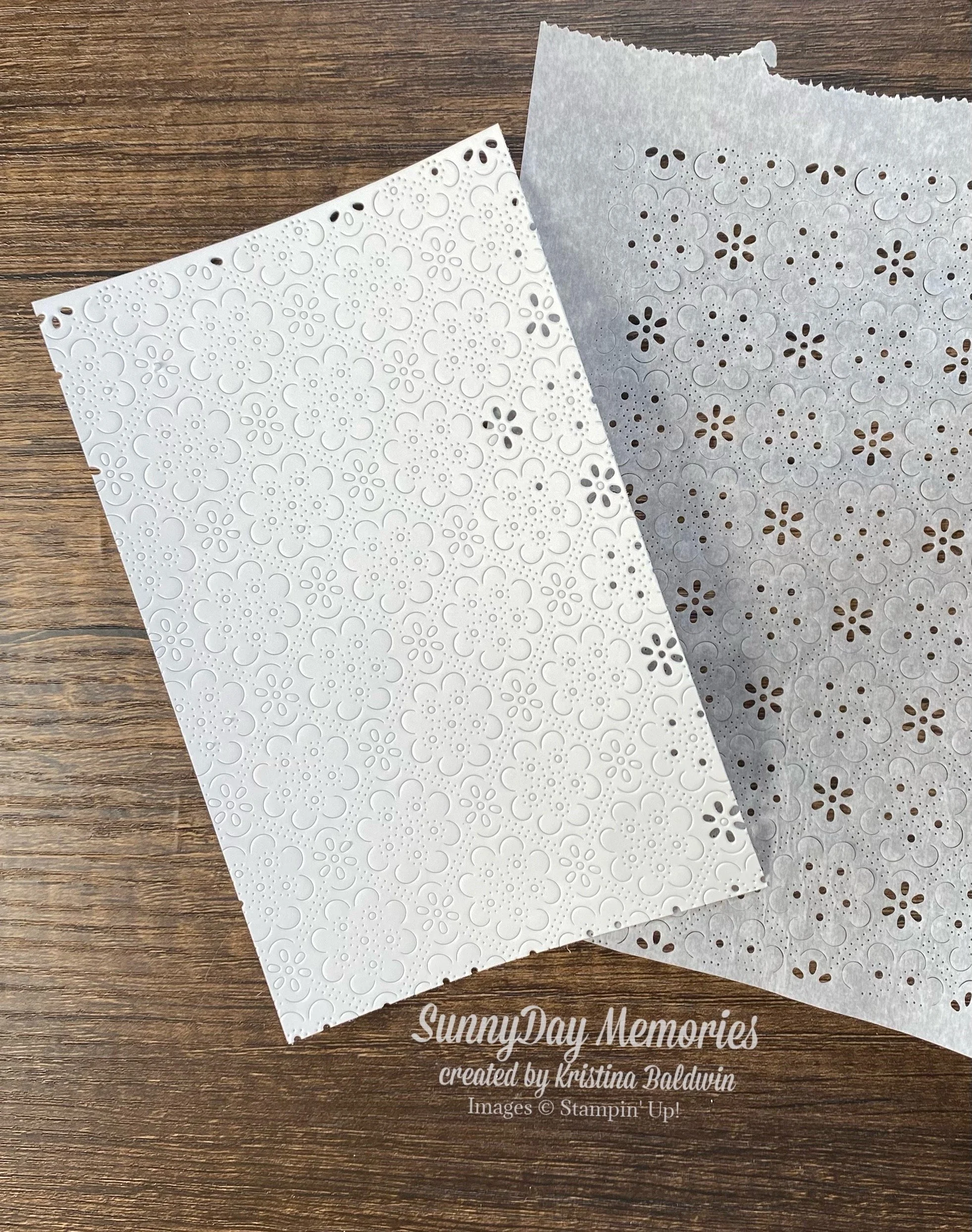 Using Parchment Paper with SU Eyelet Blooms Die