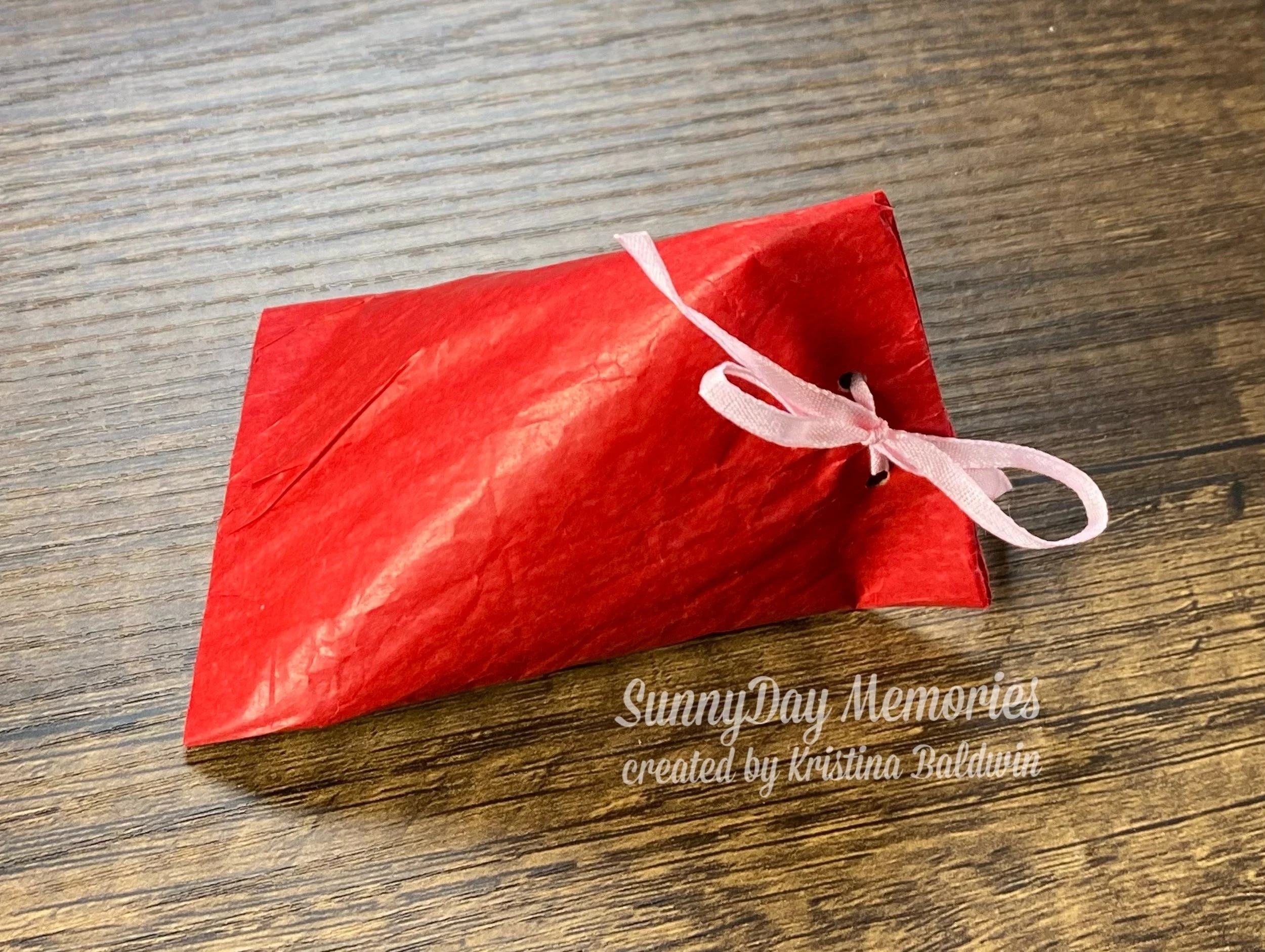 Completed Valentine's Pouch