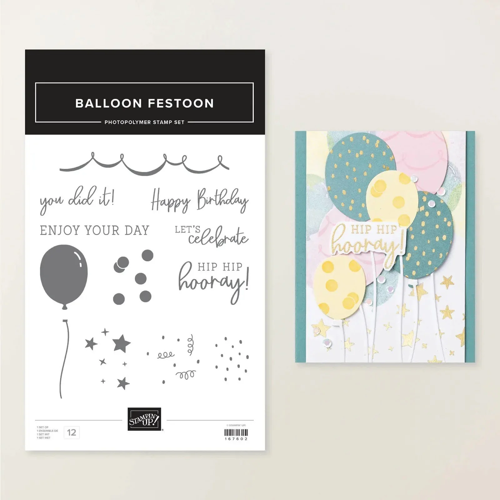 Stampin' Up! Balloon Festoon Stamp Set