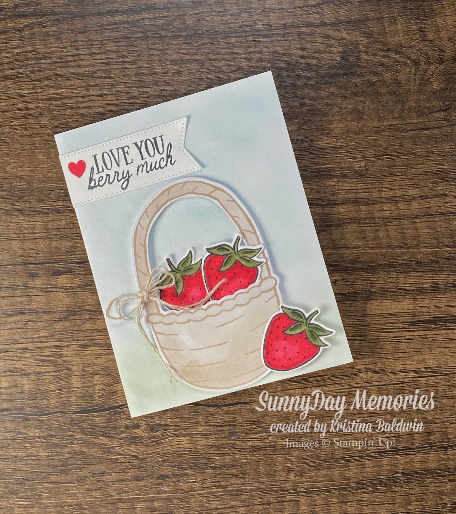 Stampin' Up! Filled With Sweetness Strawberry Card