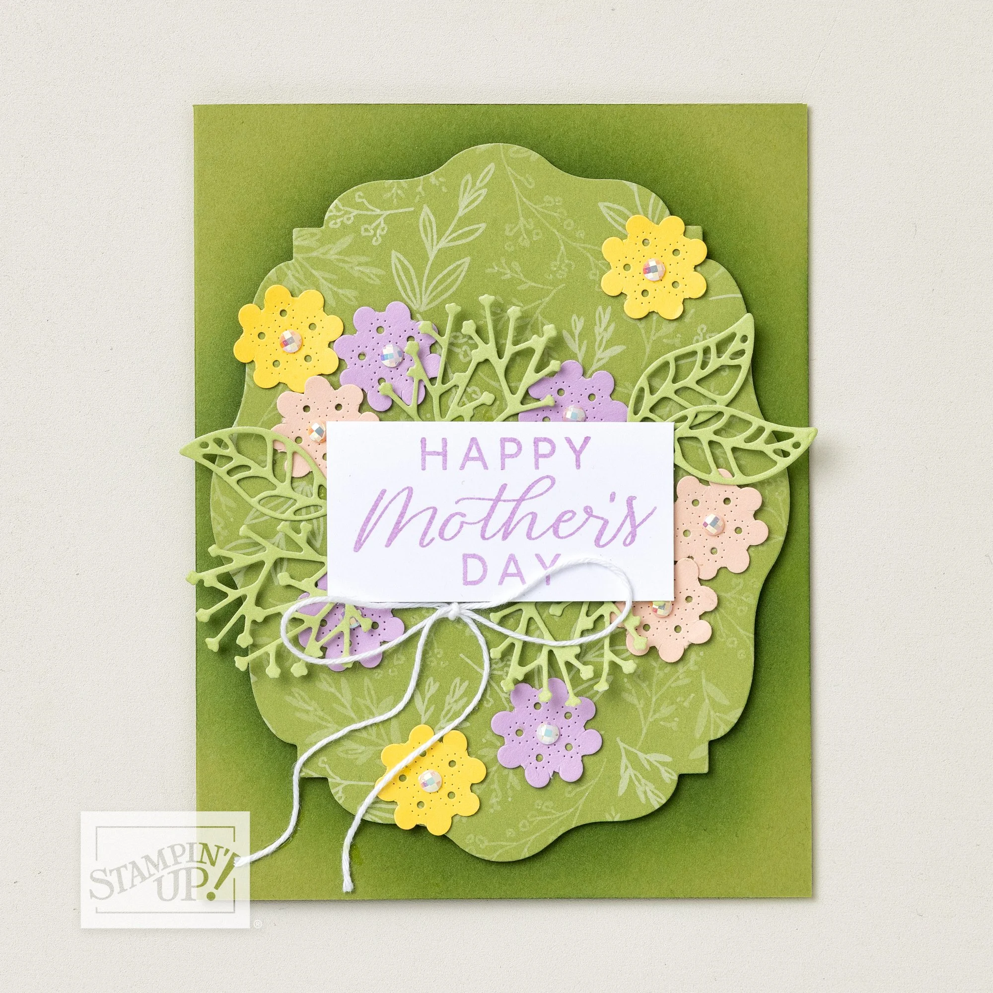 SU Eyelet Blooms Mother's Day Card