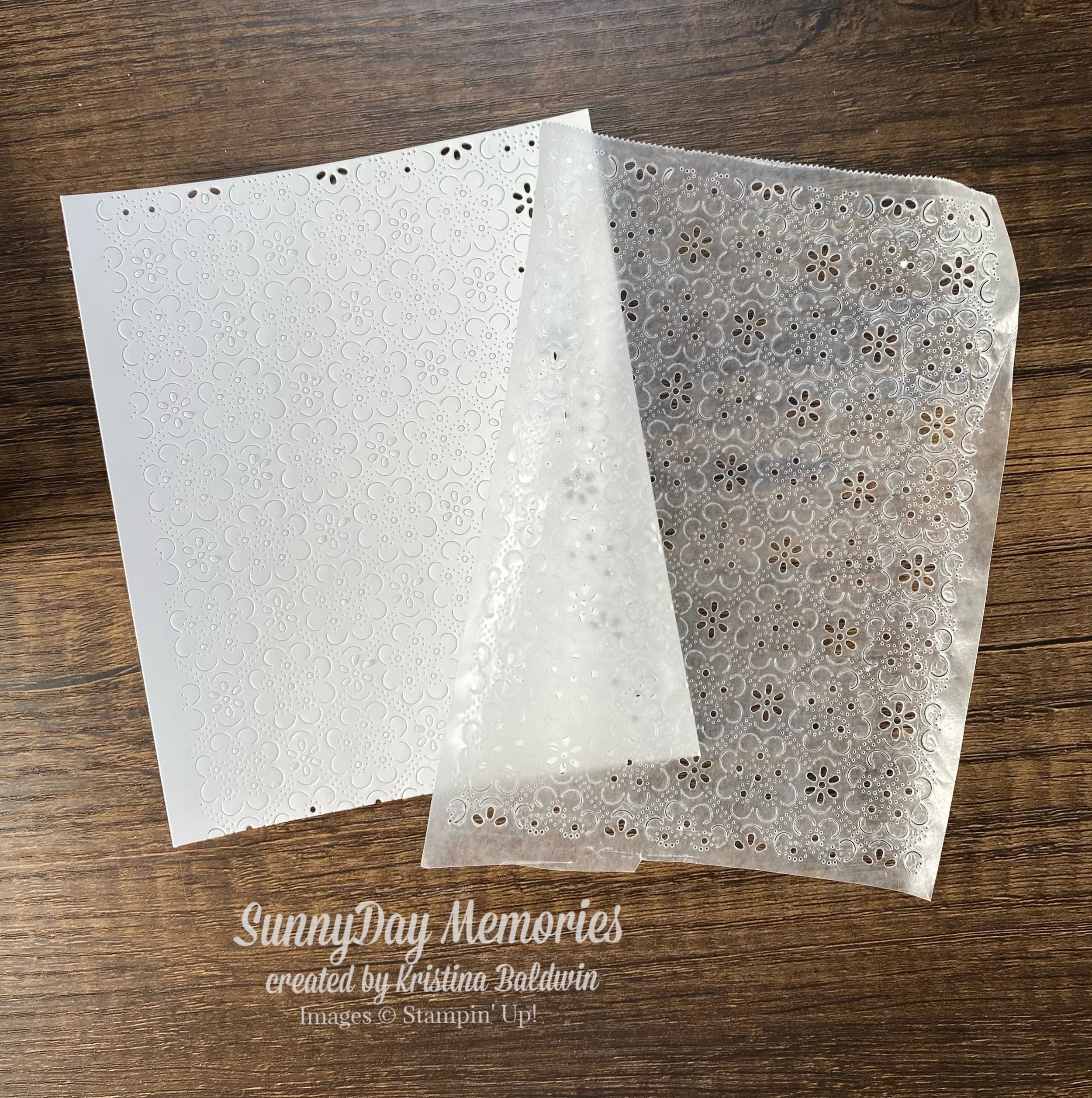 Using Wax Paper with SU Eyelet Blooms Die