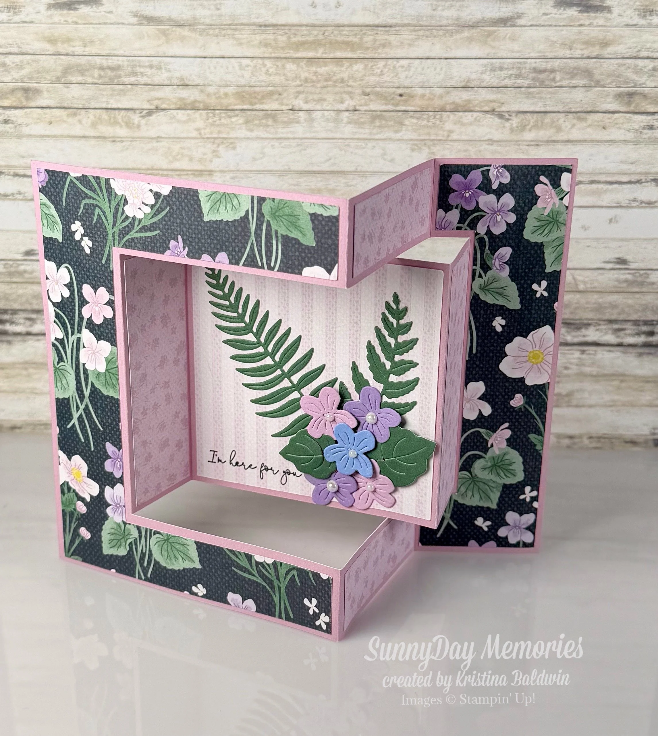 Stampin' Up! Violet Dreams Fancy Fold Card