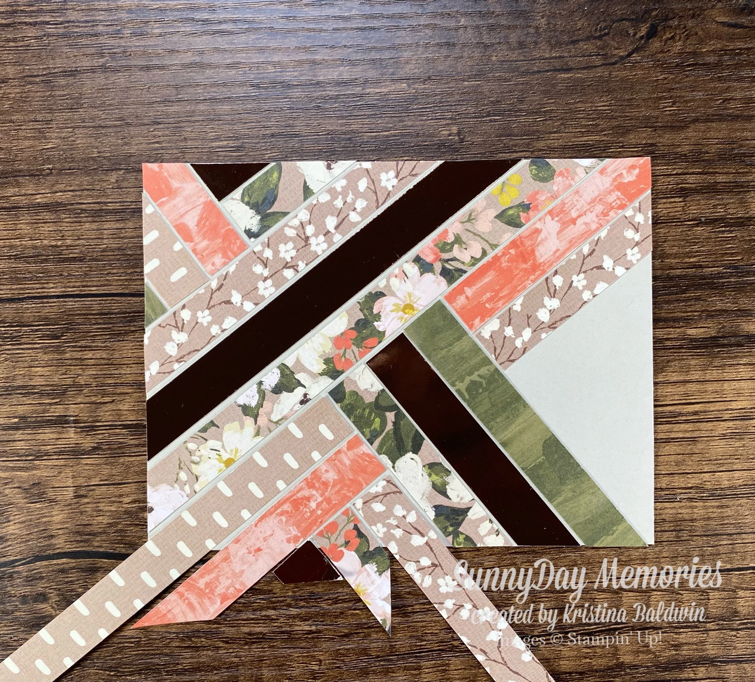 Process for Herringbone Technique Card