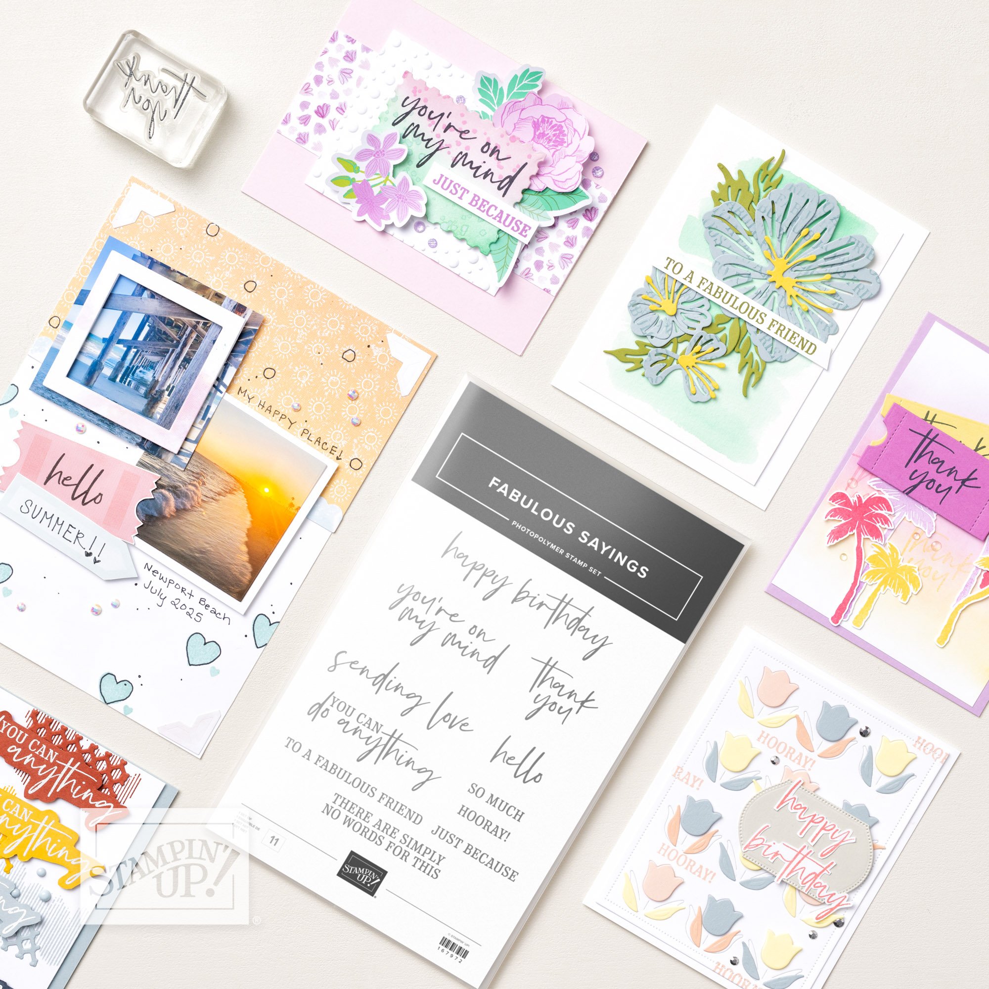 Stampin' Up! January Product of the Month, Fabulous Sayings Stamp Set