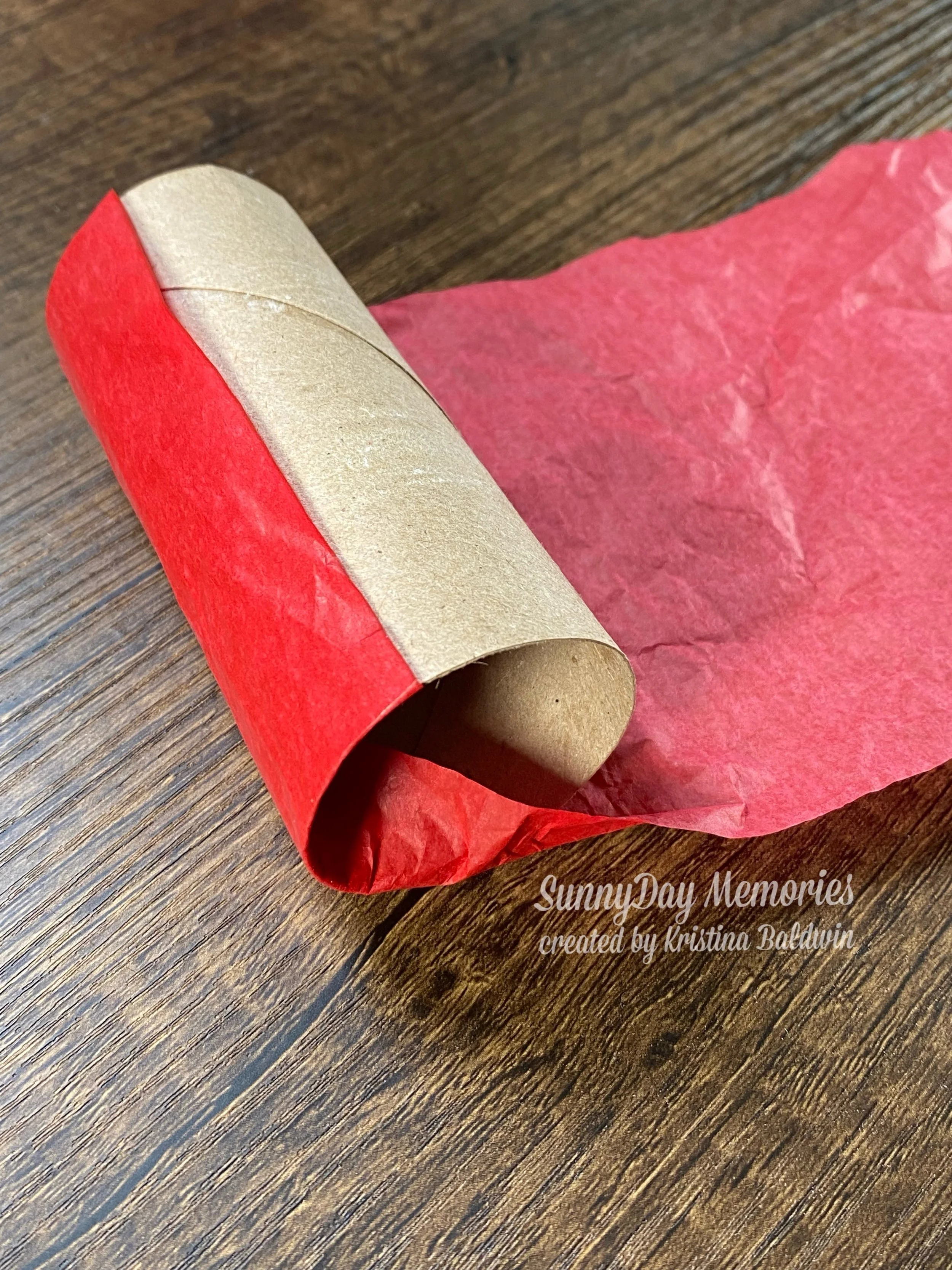 Covering the tube for Valentine Pouch