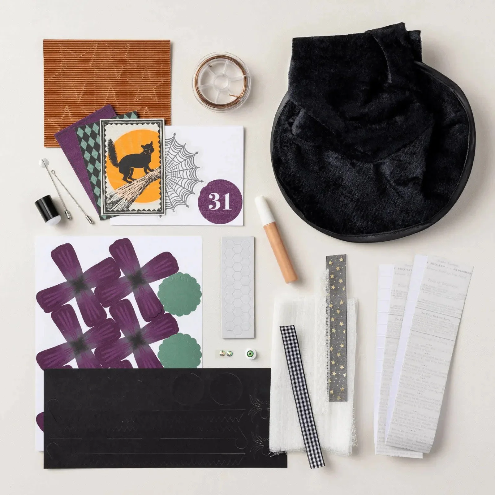 Stampin' Up! Witchy Whimsy Hat Kit Contents