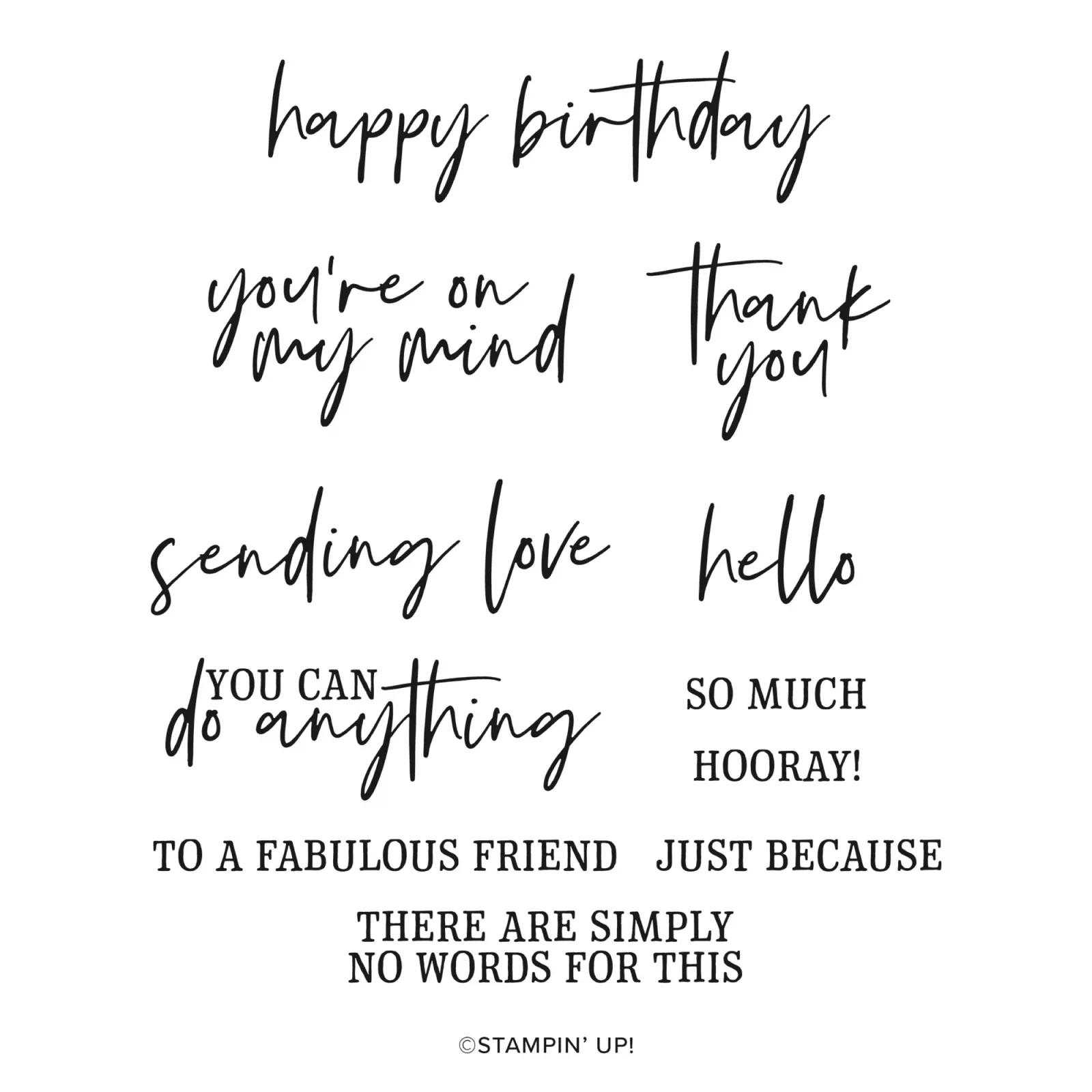 Stampin' Up! January POM Fabulous Sayings Stamp Set