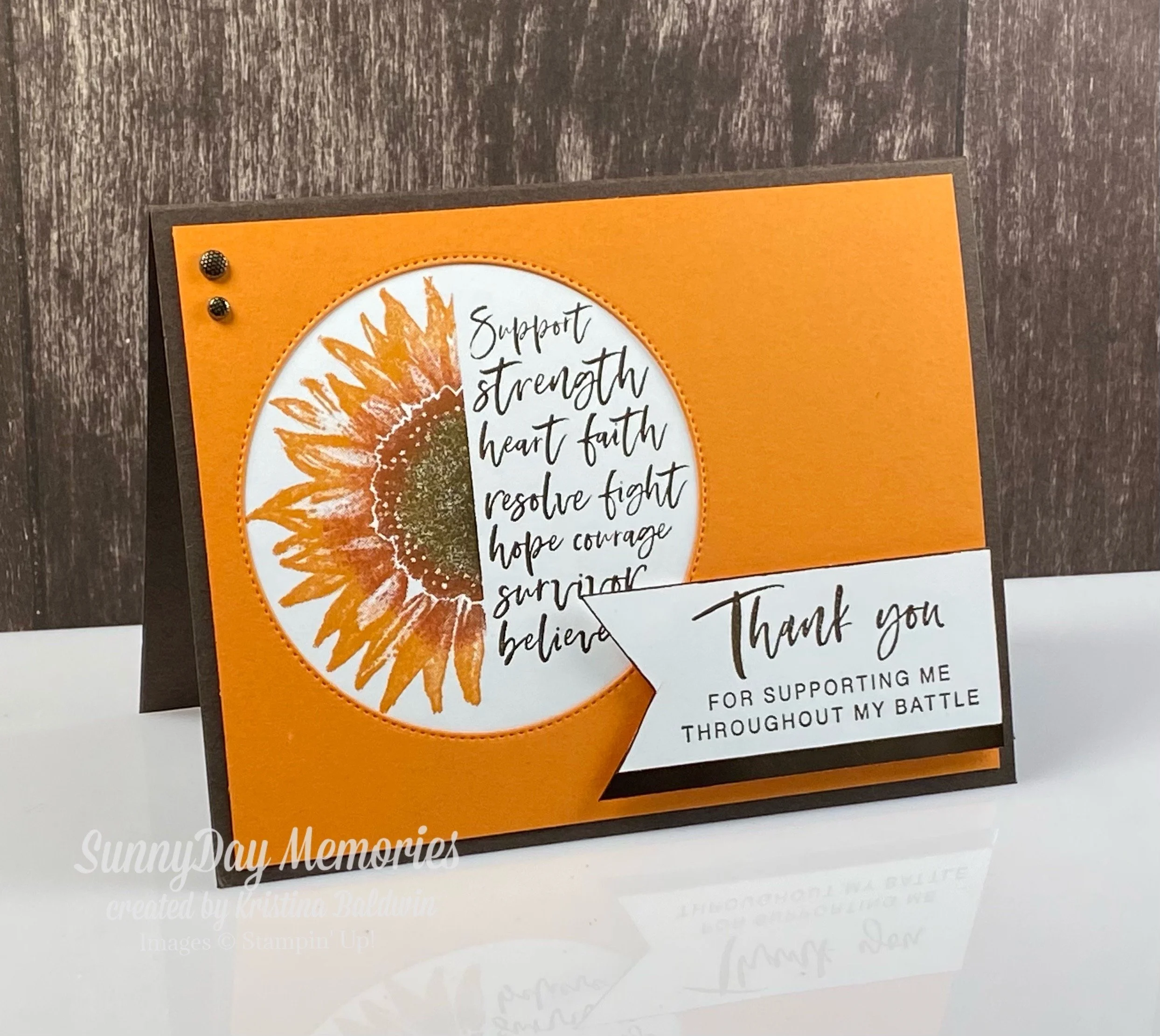 Stampin' Up! Love & Courage Thank You Card