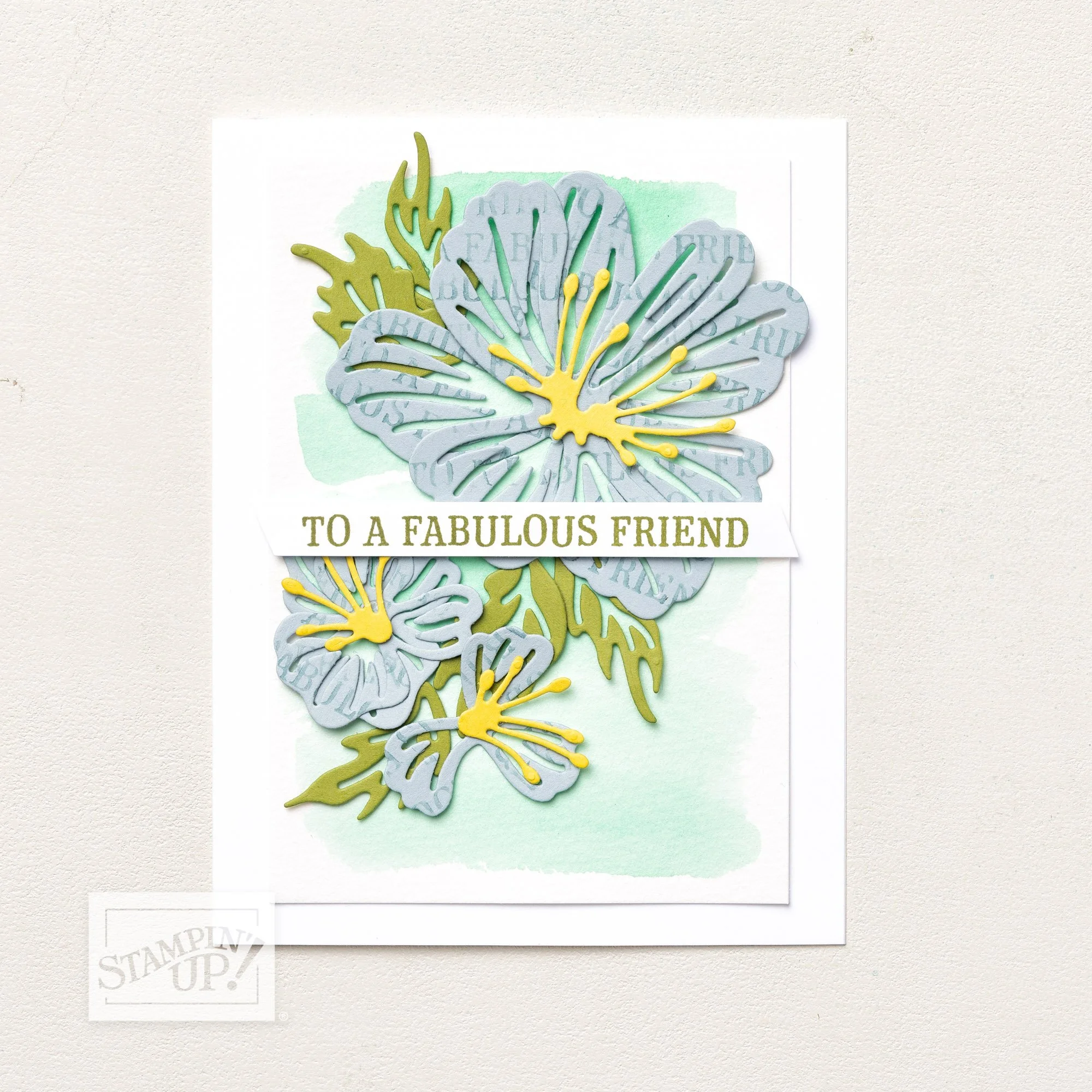 Stampin' Up! Fabulous Sayings Flower Friend Card