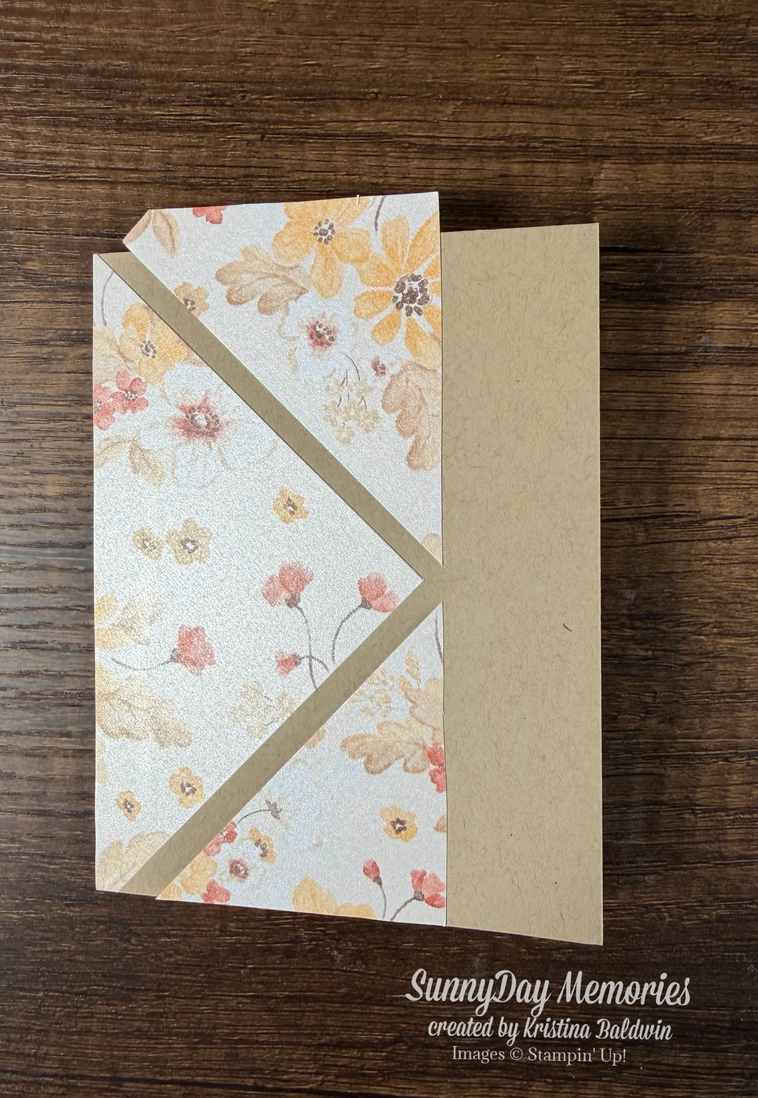 Stampin' Up! Glow of Harvest 4x4 Card Process