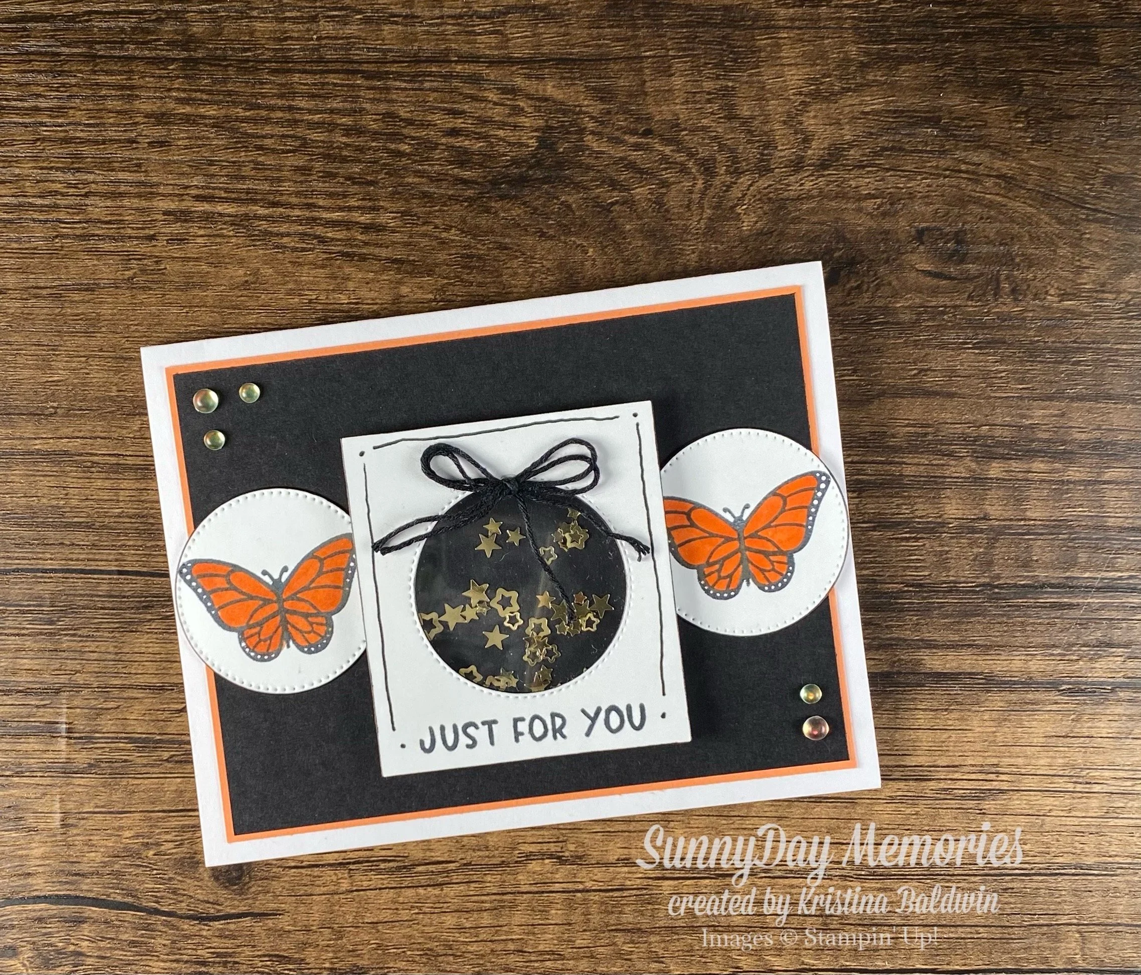 Stampin' Up! Just For You Shaker Card
