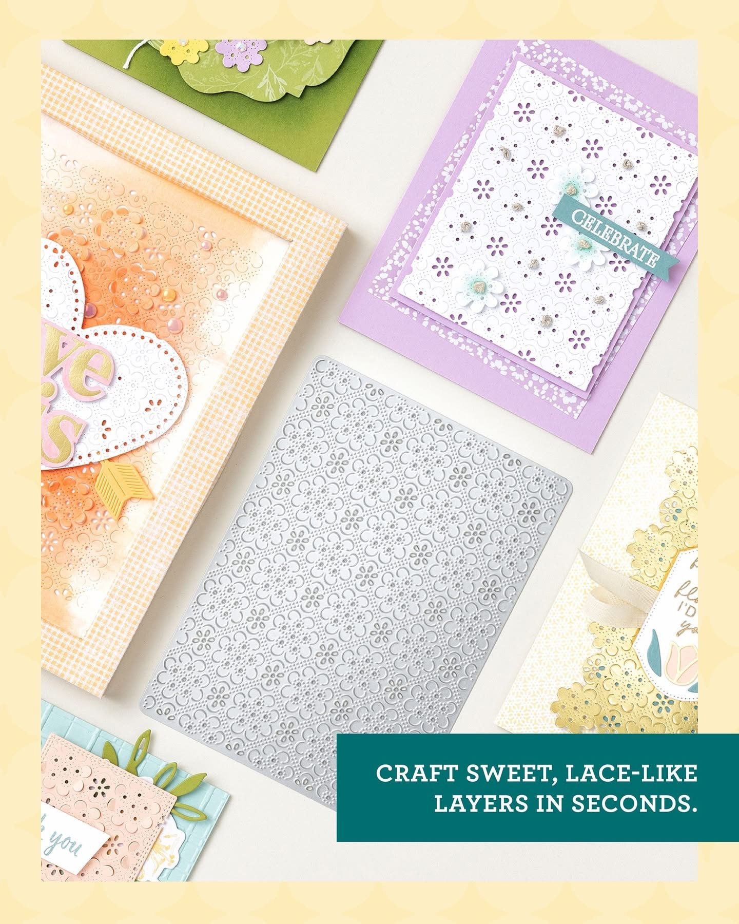 Lace-like Layers Using SU April Product of the Month