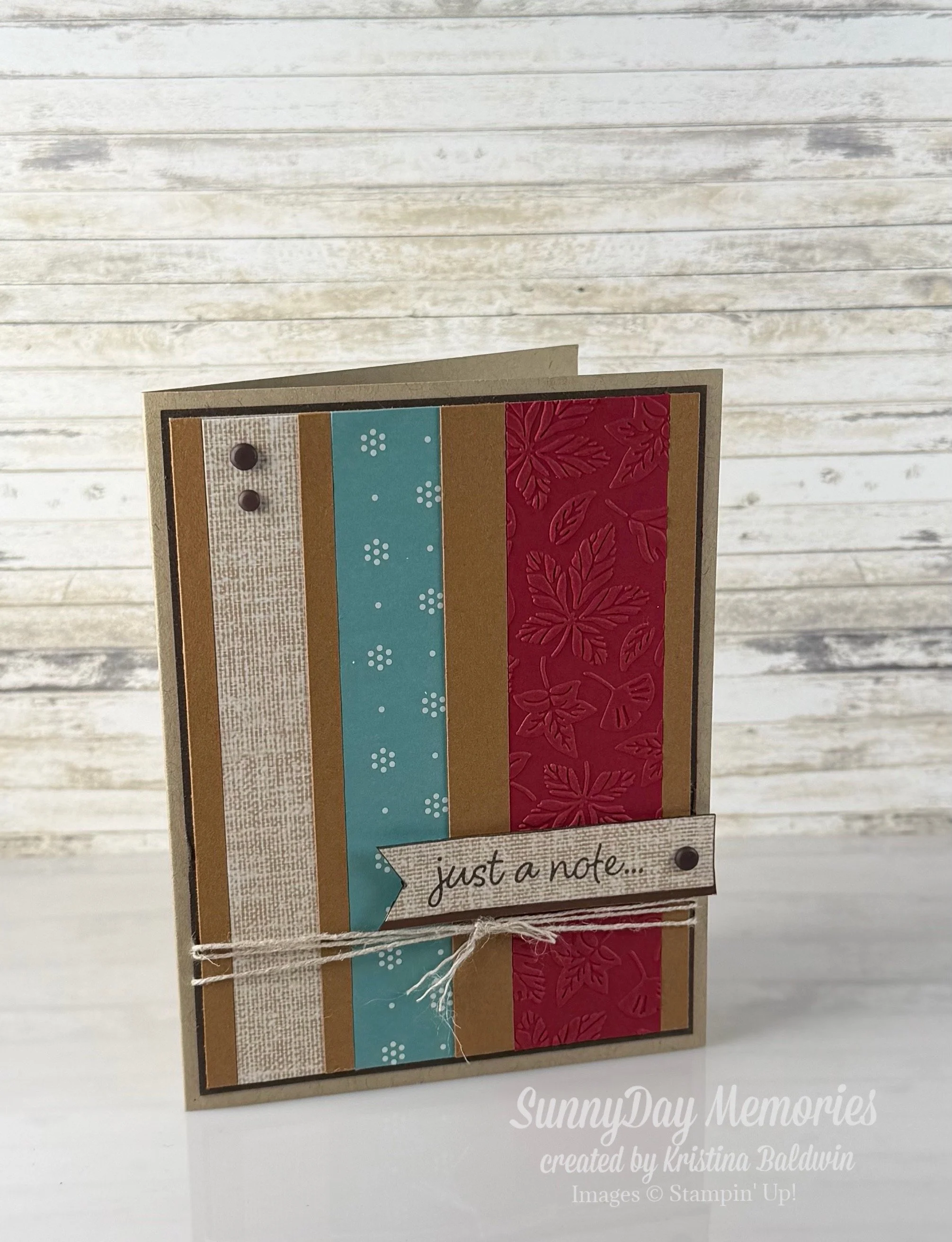 Stampin' Up! Everyday Essentials Just a Note Card