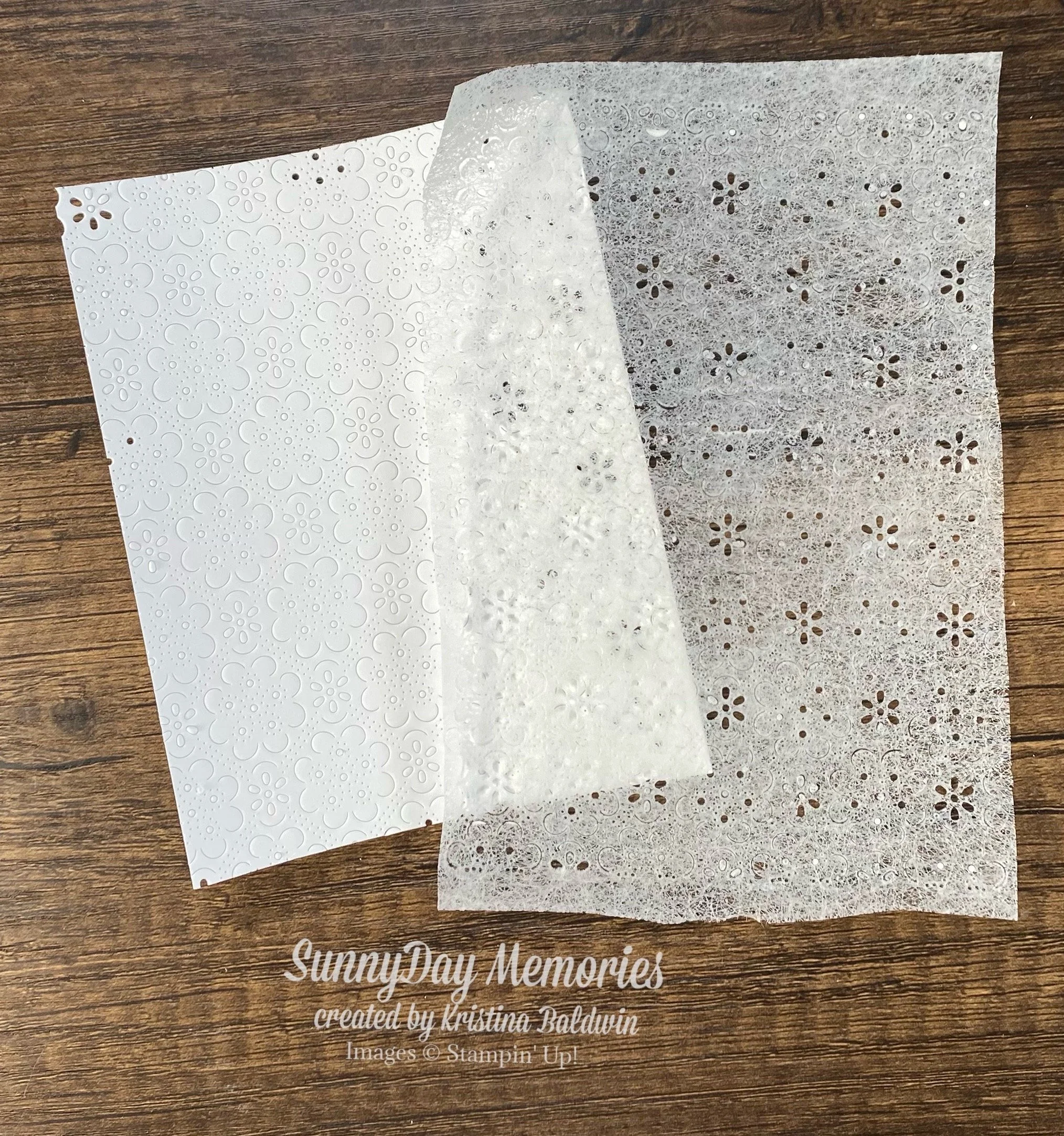 Using Dryer Sheet with SU Eyelet Blooms Die