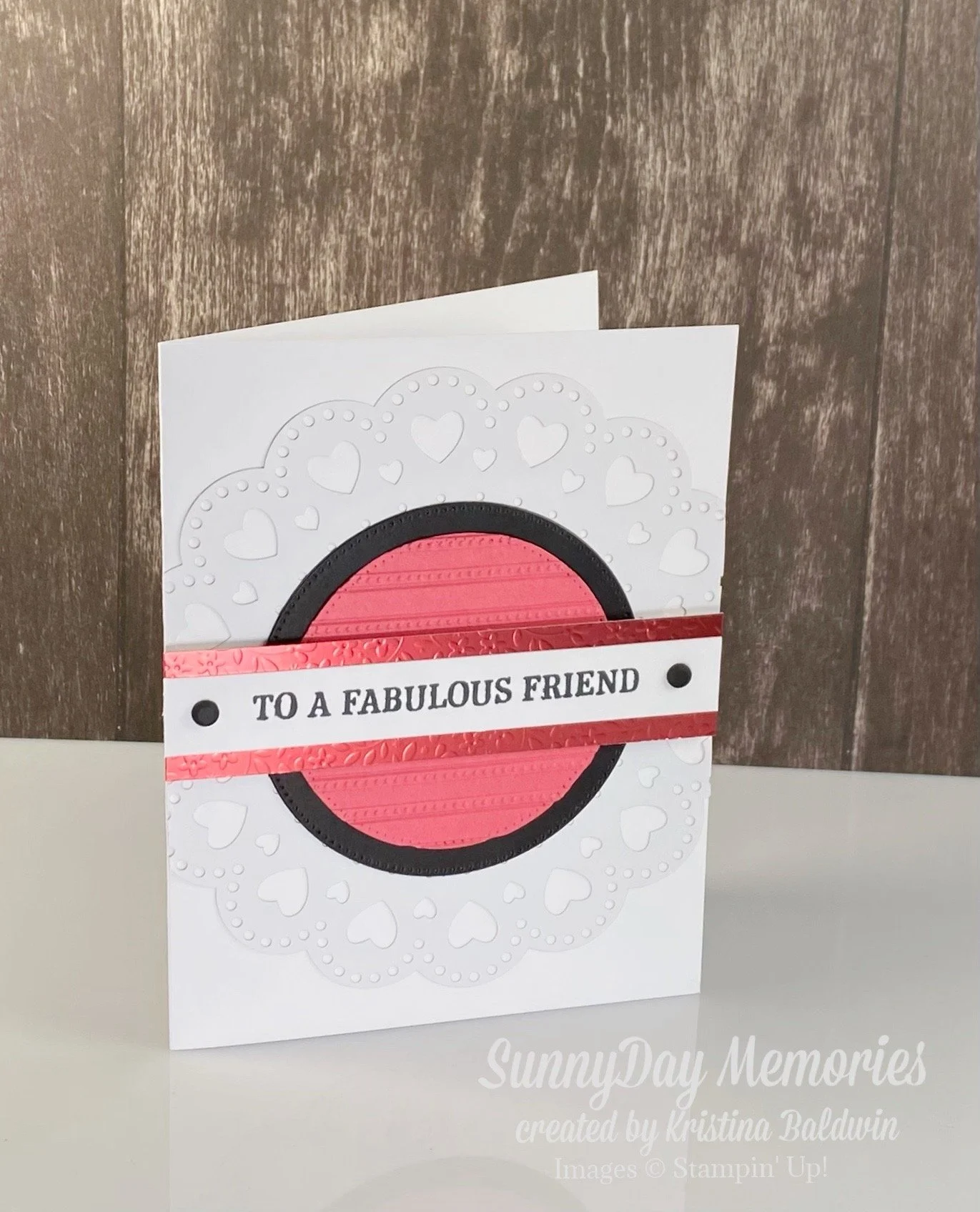 Stampin' Up! January POM Fabulous Friend Card