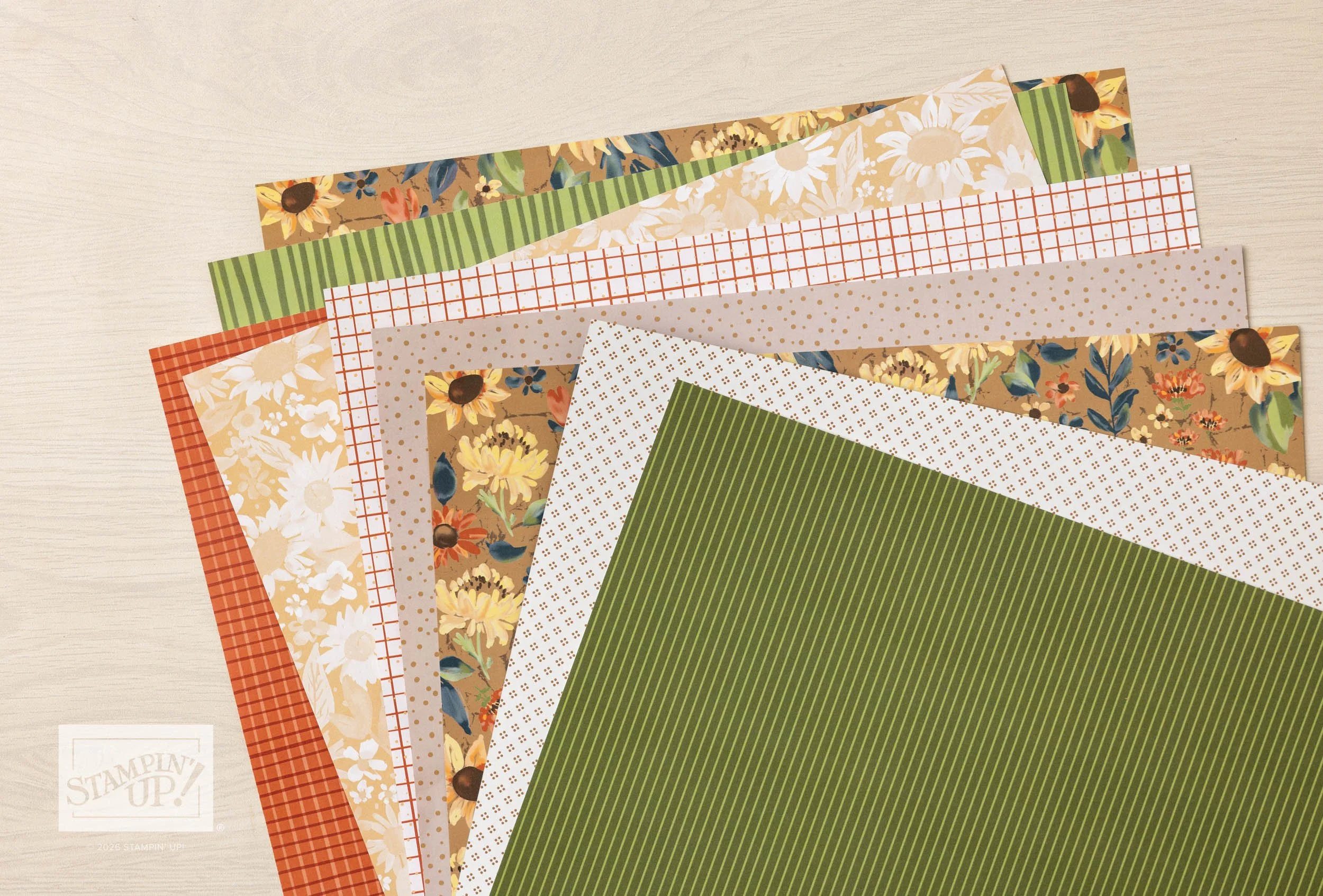 Stampin' Up! Sunflower Fields Designer Series Paper
