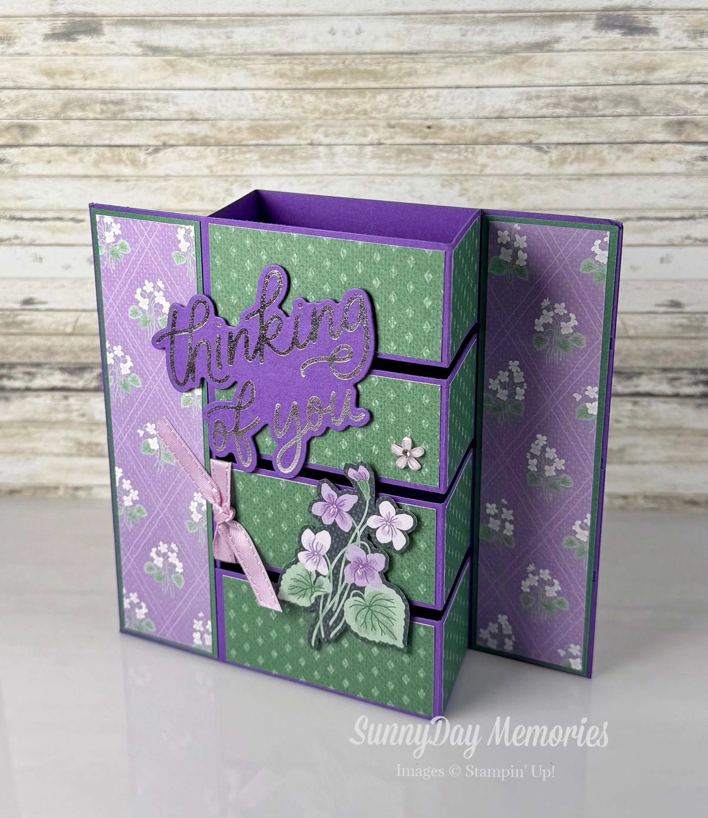 Stampin' Up! Hot Foil Violet Dreams Fancy Fold
