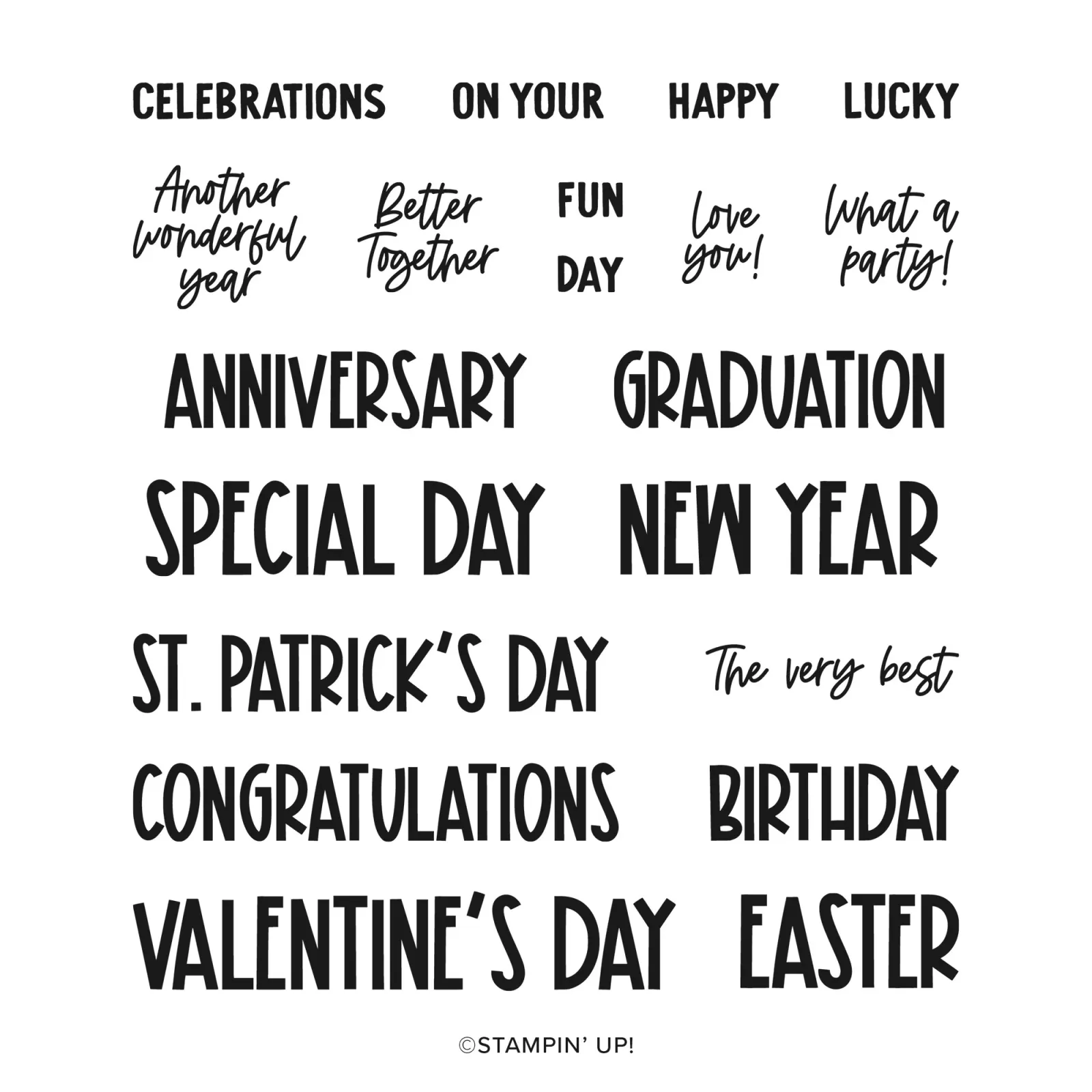 Stampin' Up! Reason To Celebrate Stamp Set