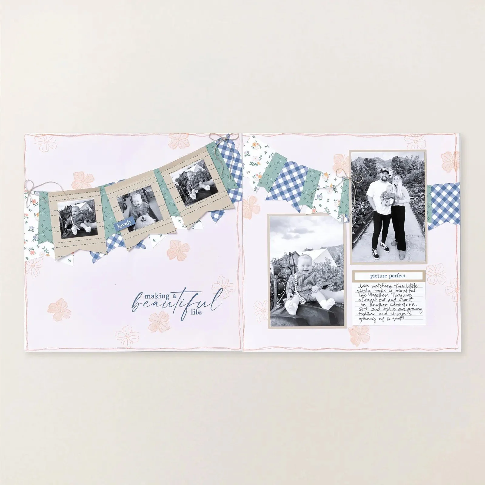 Stampin' Up! Making a Beautiful Life Layout