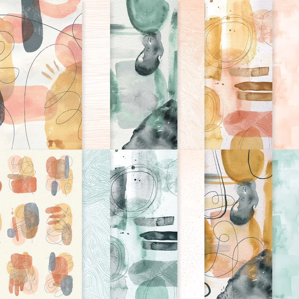 Stampin' Up! Painted Collage Designer Series Paper