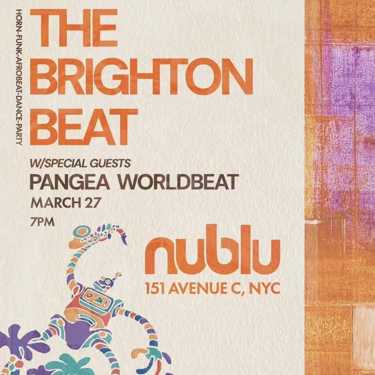 NYC this Friday at @nublunyc with @thebrightonbeat 7pm!