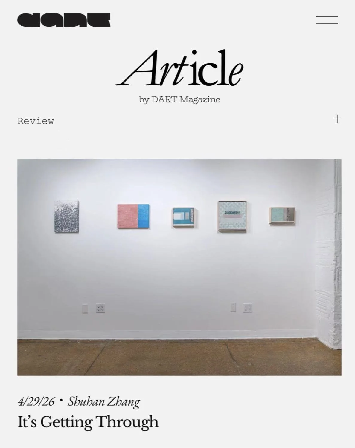 It’s Getting Through: Where Boundaries Soften and Meaning Begins to Seep. Dart Magazine, 2026.