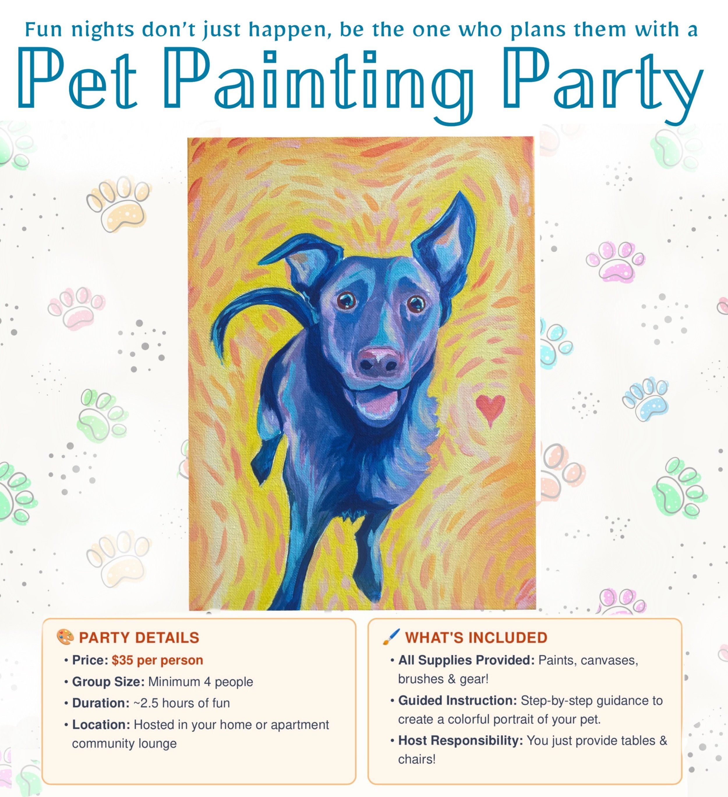 Pet Painting Party!