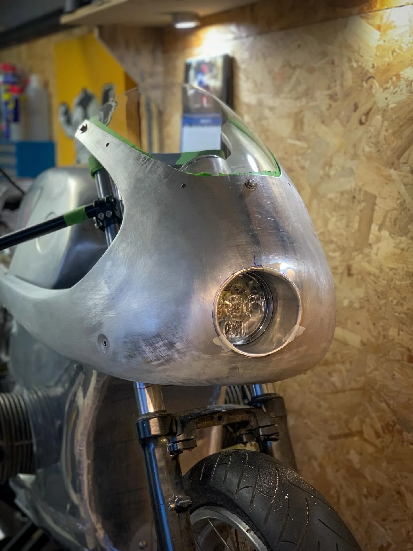 Now the proverbial cover is off, I can finally share some behind-the-scenes progress shots.

These were taken on 17/03/25 &mdash; just 10 weeks before the show &mdash; and as you can see, there was still a huge amount left to tackle.

Here, I was fin