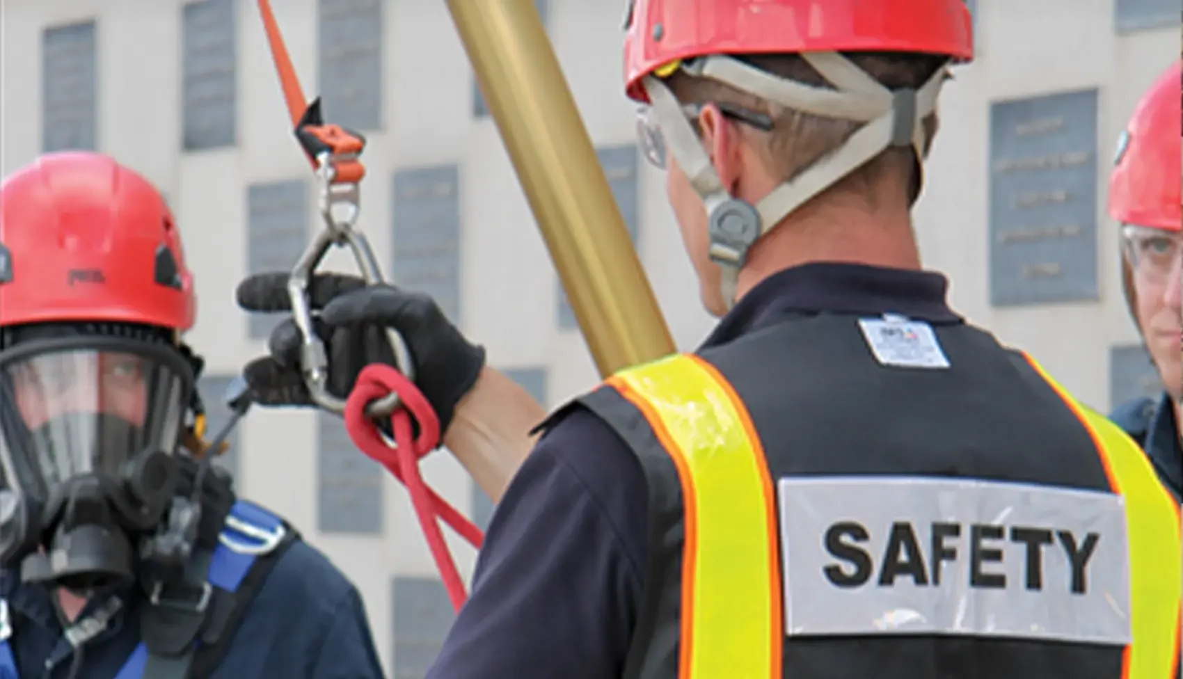 An image of a health and safety officer