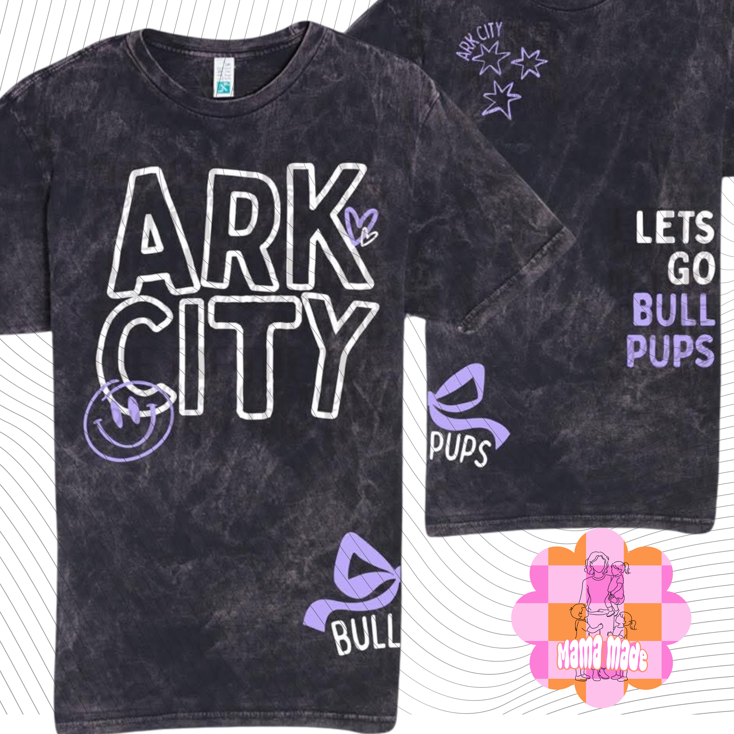 Mineral wash Bullpups tee