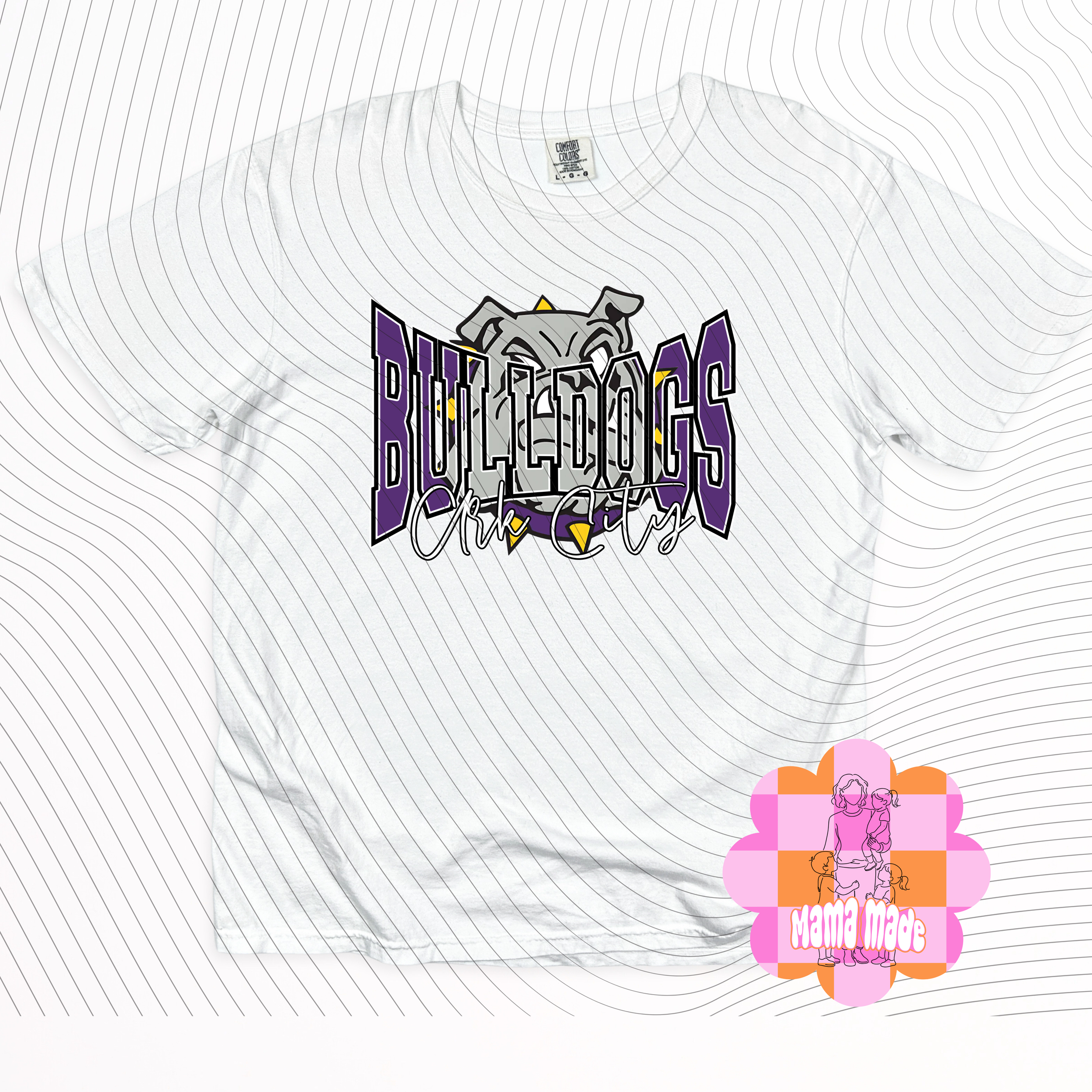 Bulldogs Ark City -- comfort colors tee