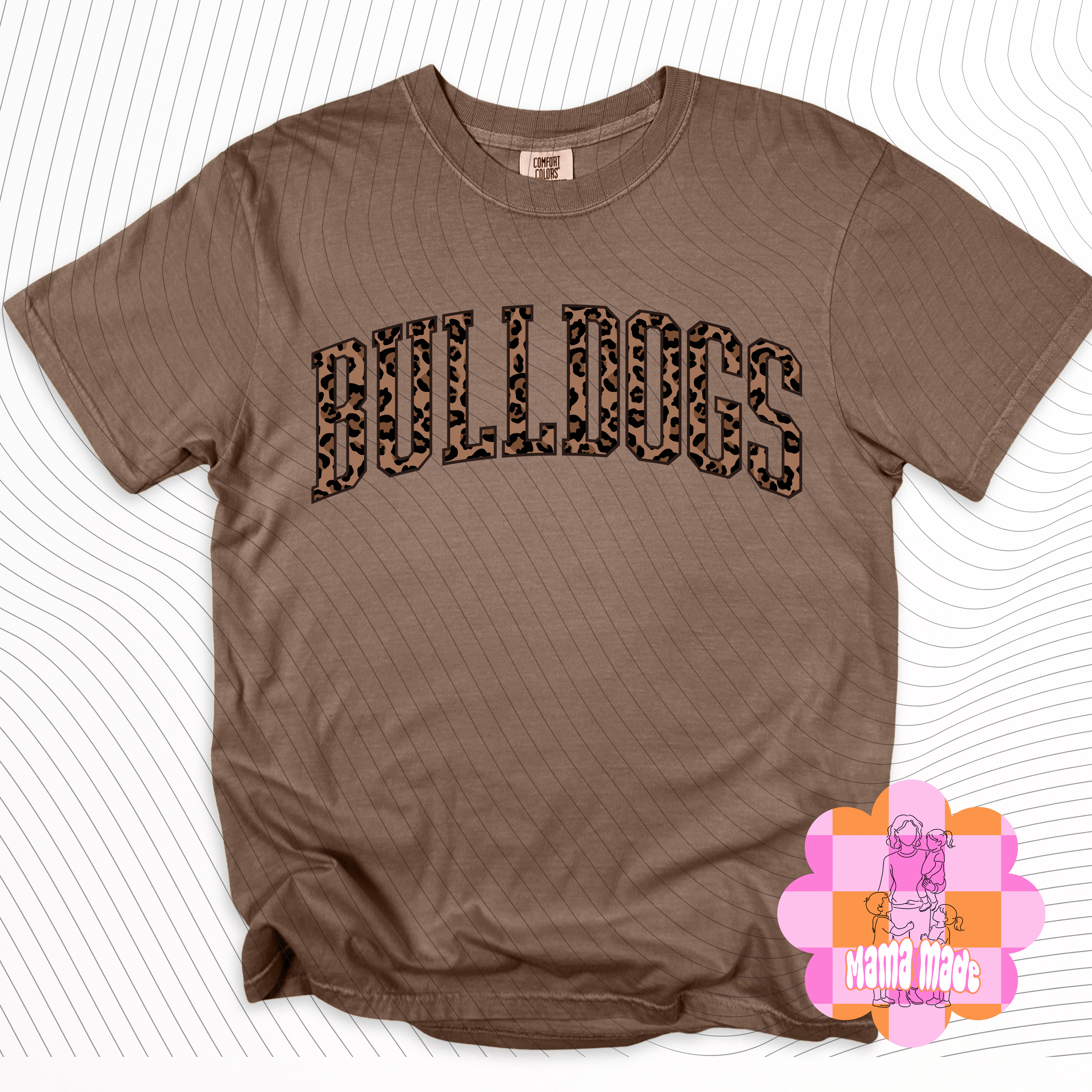 Bulldogs leopard CC tee