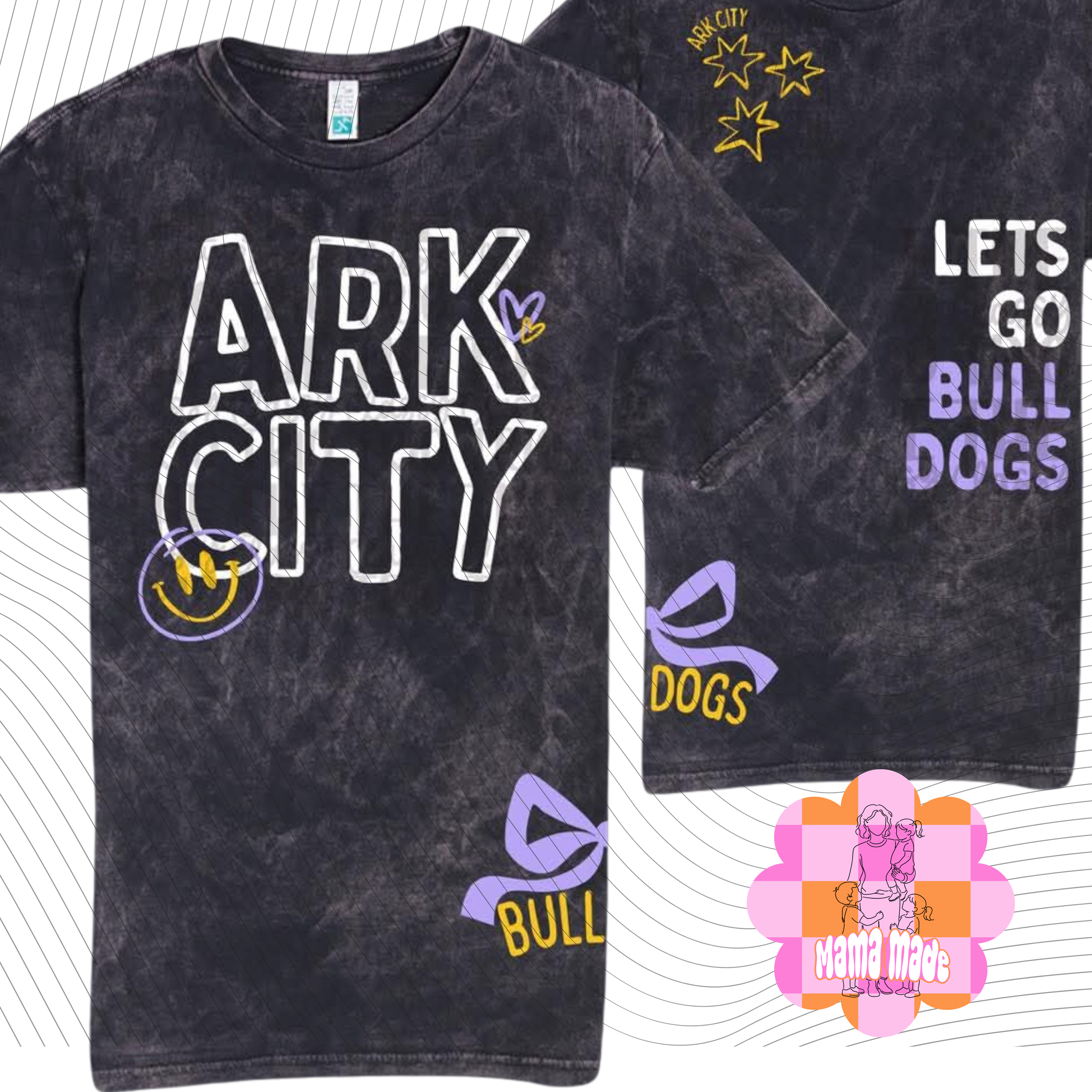 Mineral wash Bulldog tee