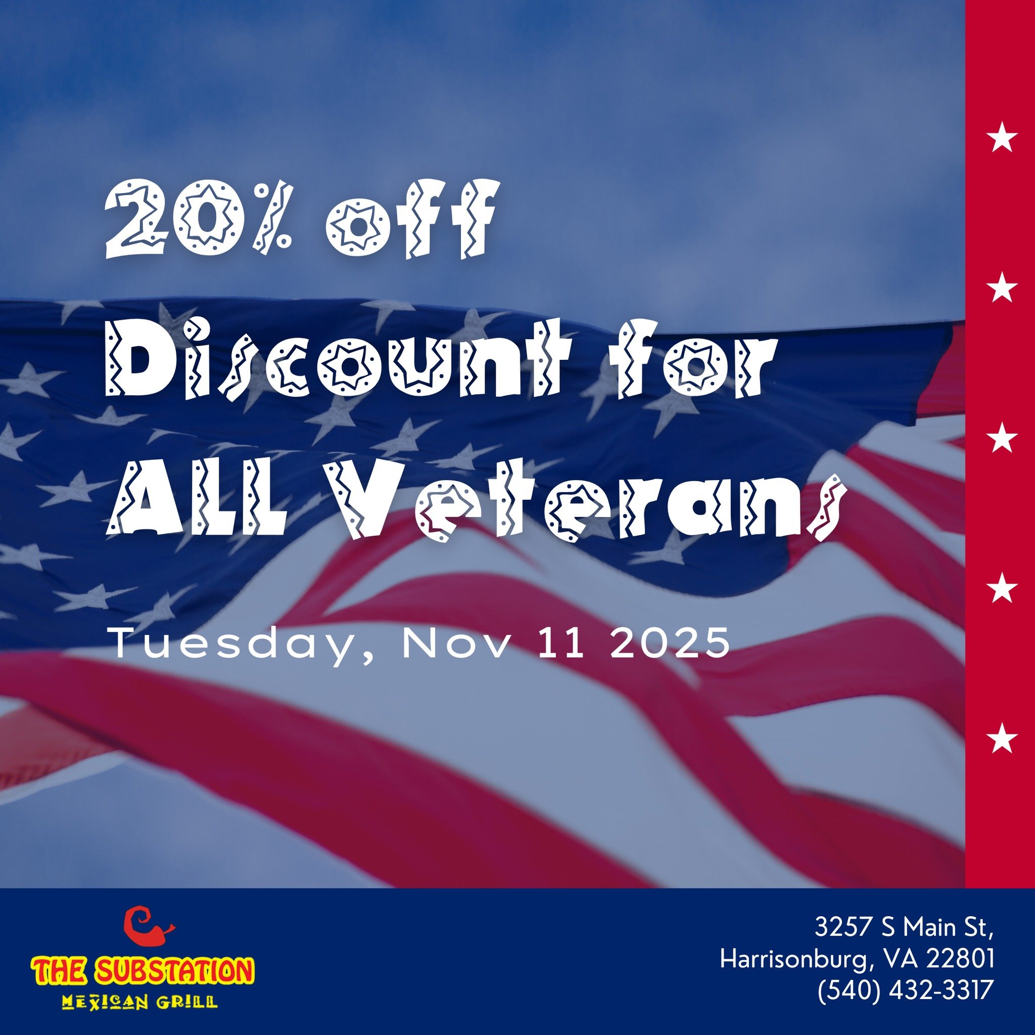 Veterans Day discount tomorrow! Share this/Repost to any veterans you know that have served our country 🇺🇸

#veteransday