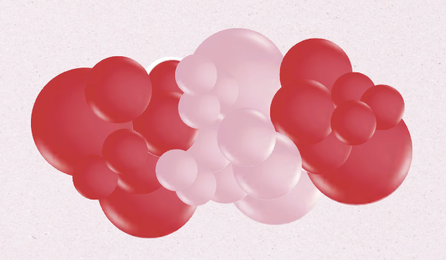 Valentine Balloon Garland